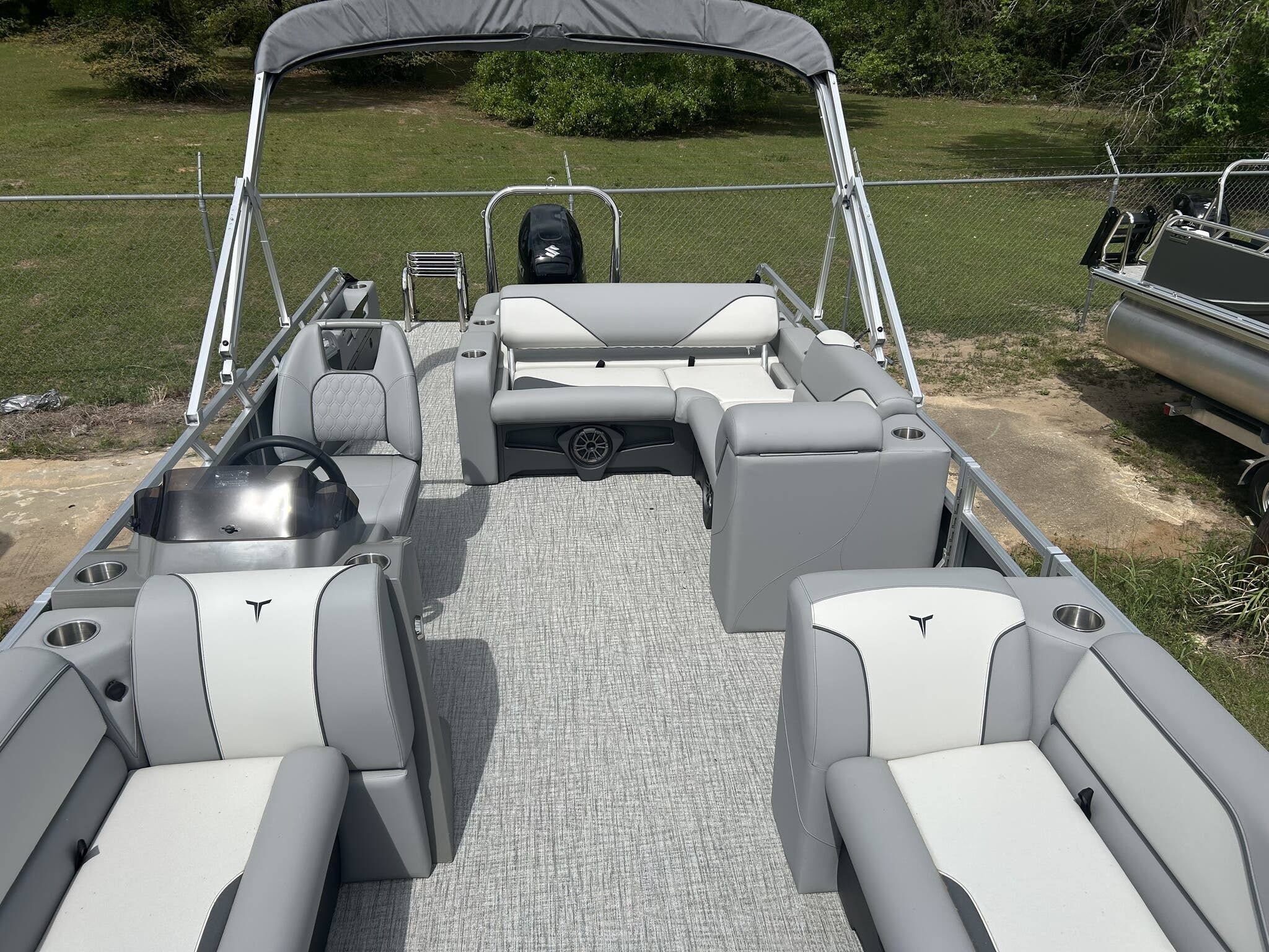 2026 Tahoe Pontoon Boats Sport 85 23 VERASTILE REAR BENCH-140HP - 6
