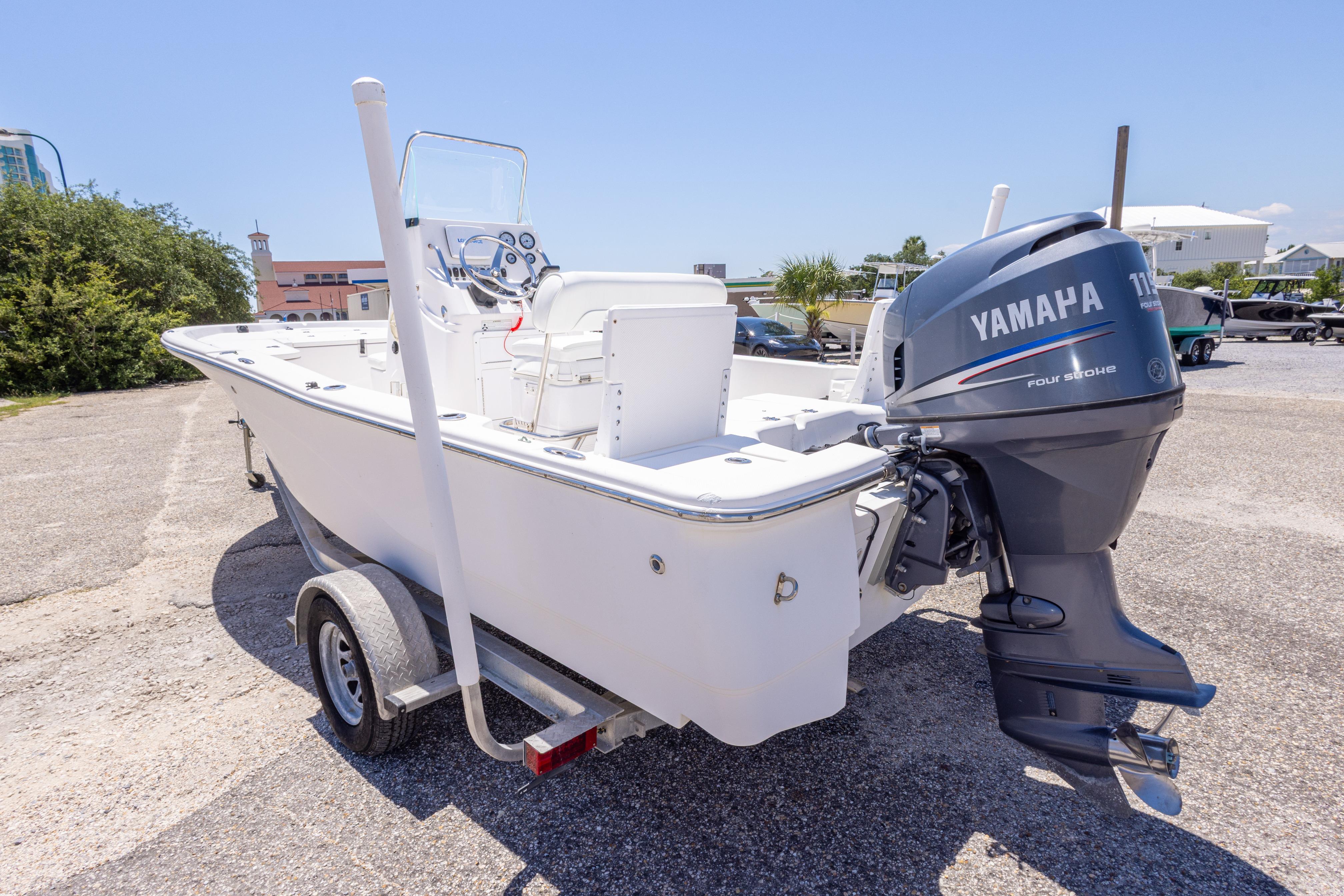 2011 Sea Fox 200XT boat with Yamaha outboard motor on trailer.