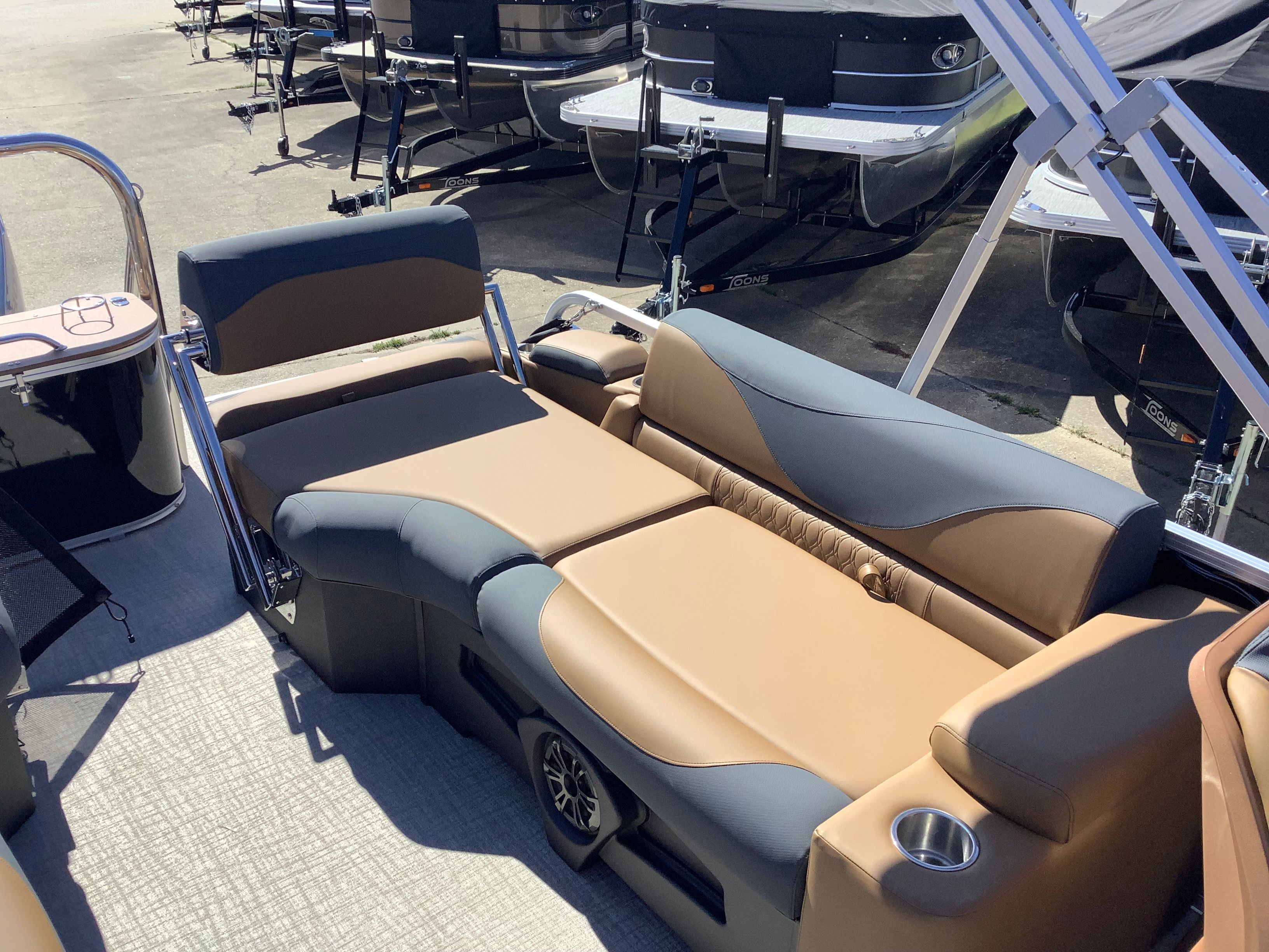 2026 Tahoe 2385 LTZ Quad Lounger with luxurious seating.