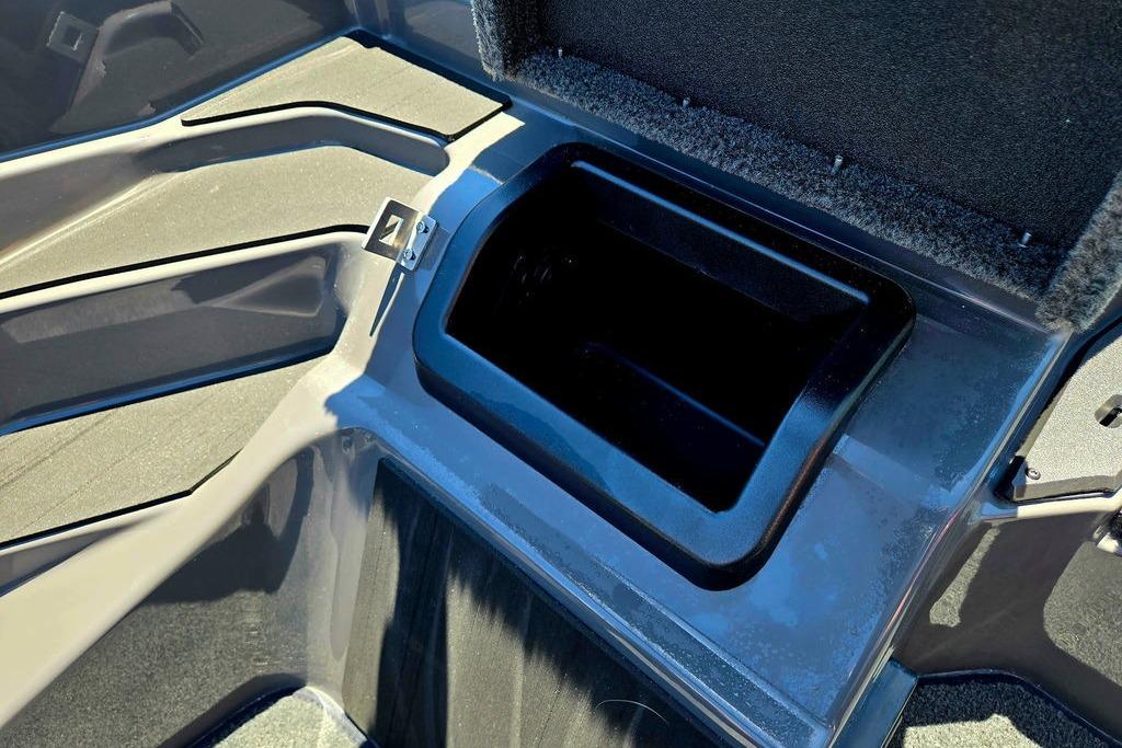 Storage compartment in 2026 Skeeter ZXE20 boat, featuring sleek design and durable materials.