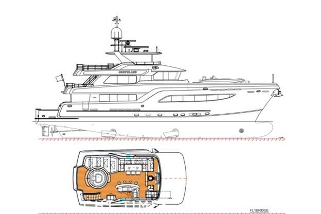 Line drawing and Flybridge GA