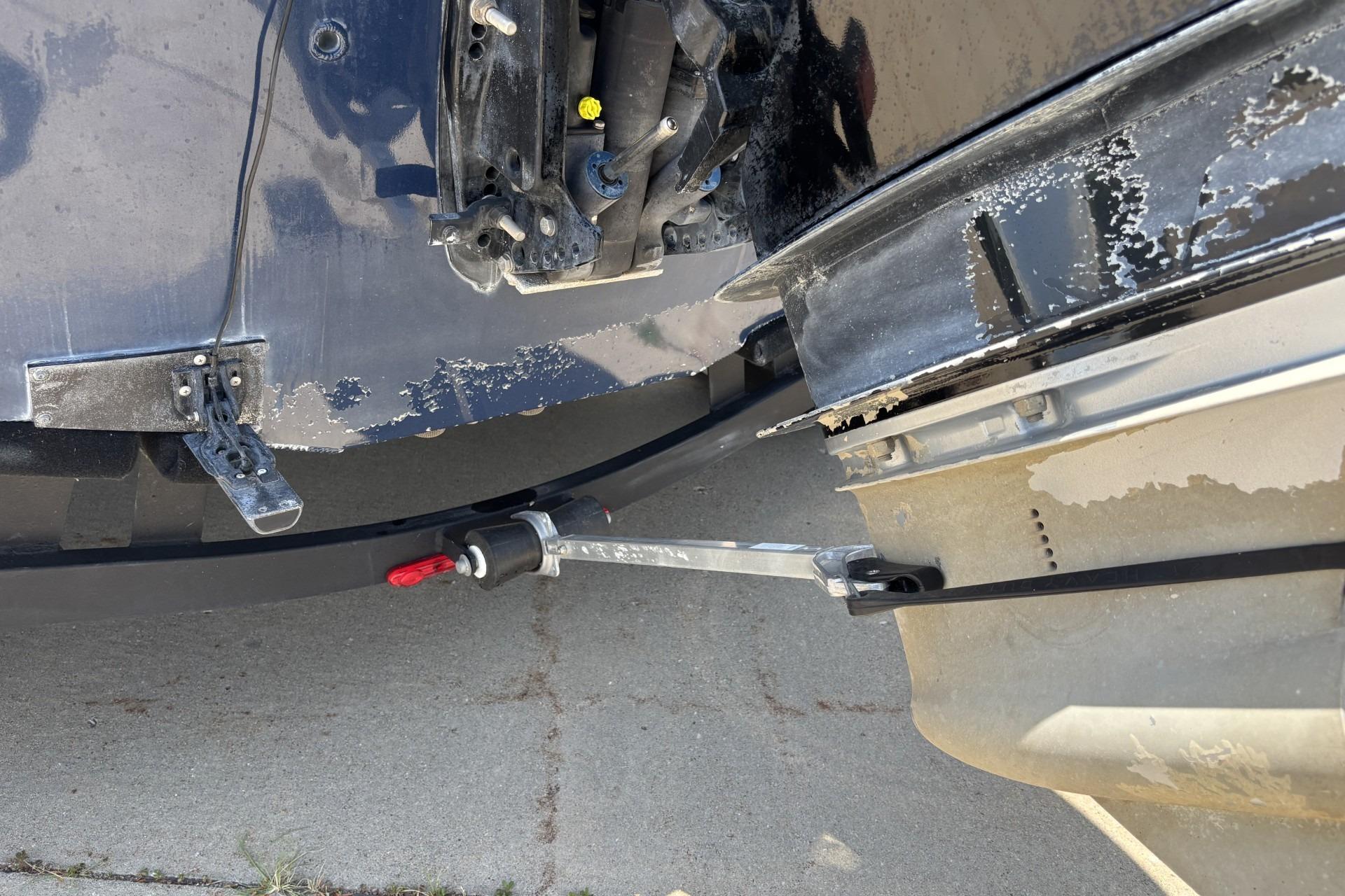 2021 Ranger VX1788 WT boat trailer hitch and connection detail.