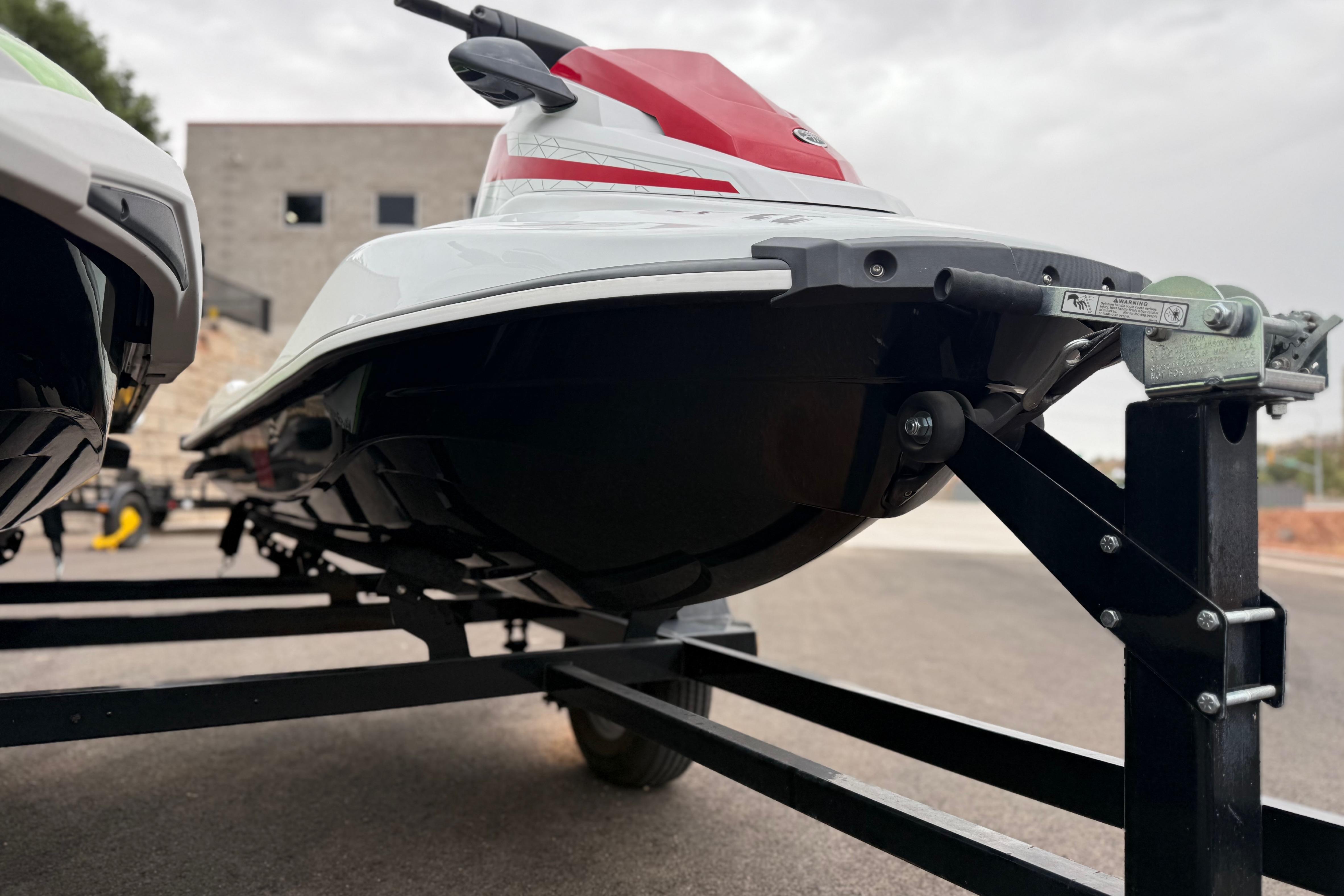 2021 Yamaha WaveRunner EX Limited on trailer, ready for transport.
