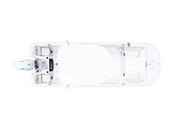 Manufacturer Provided Image: Top view of 2026 Carolina Skiff 23 LS boat, showcasing spacious deck layout.