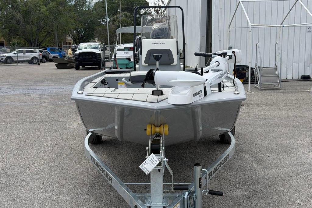 2026 Tracker Bass Tracker Classic CC boat on trailer in outdoor setting.