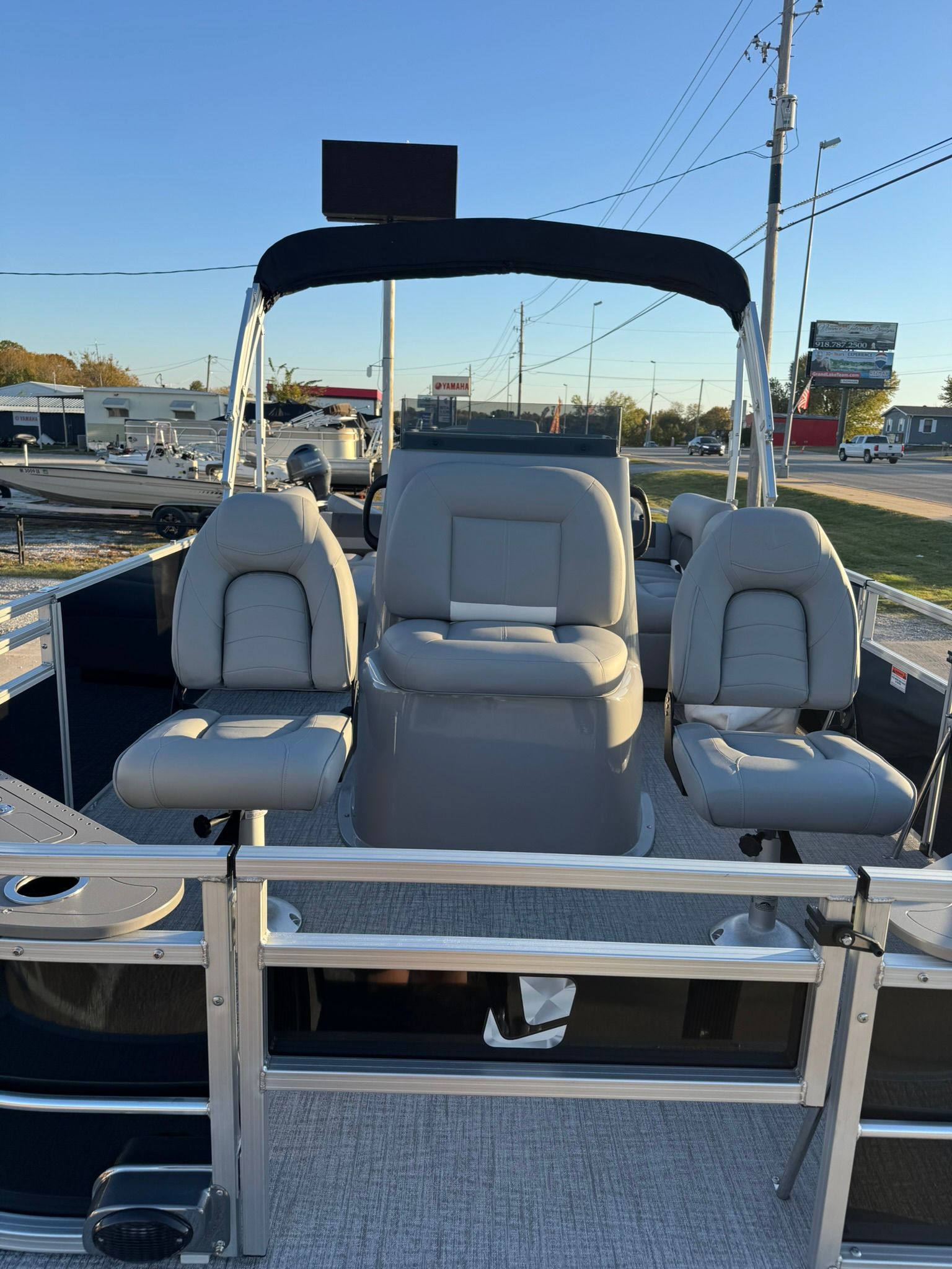 2026 Landau Alure 21CC Fish boat with seating and helm station.