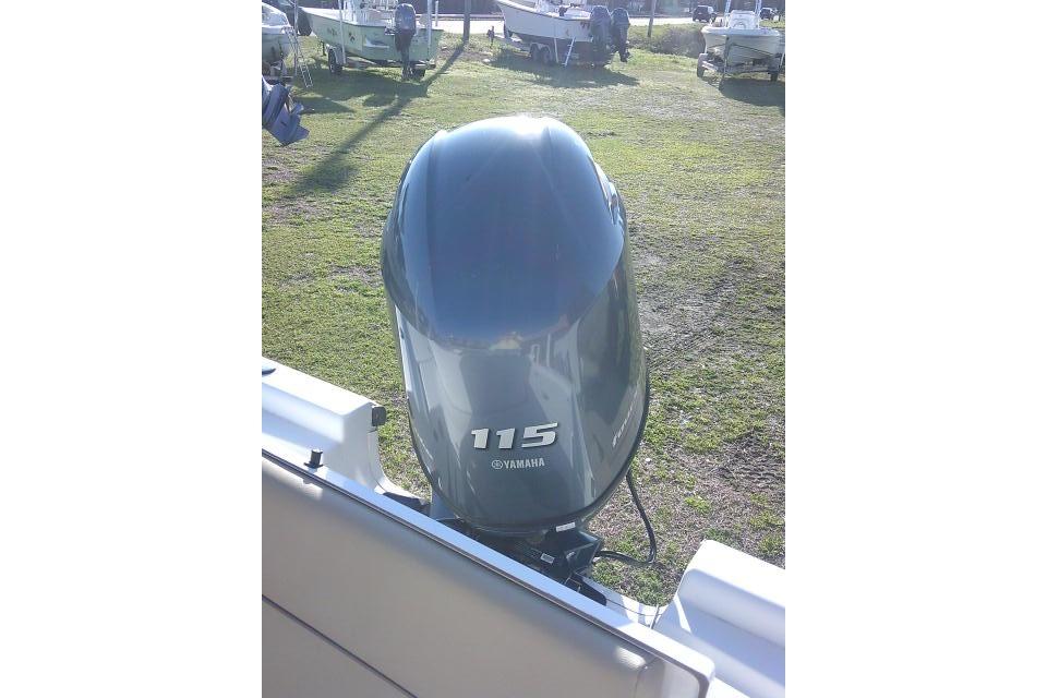 2017 Sportsman Masters 207 Bay Boat with Yamaha 115 outboard motor.