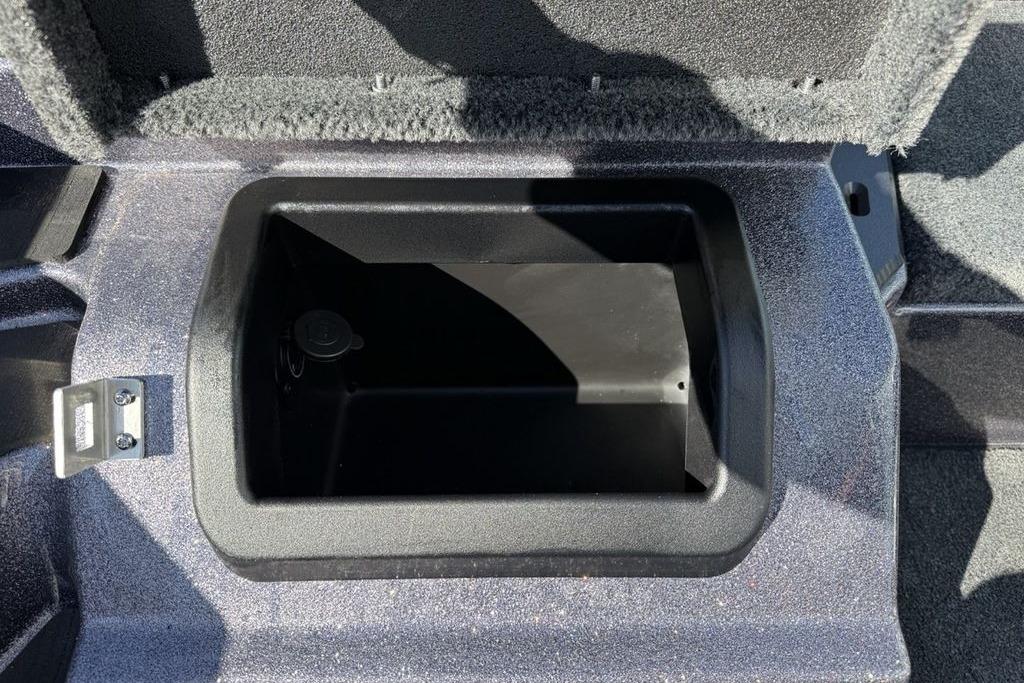 Storage compartment in 2026 Skeeter ZXE21 boat, featuring a sleek, durable design.