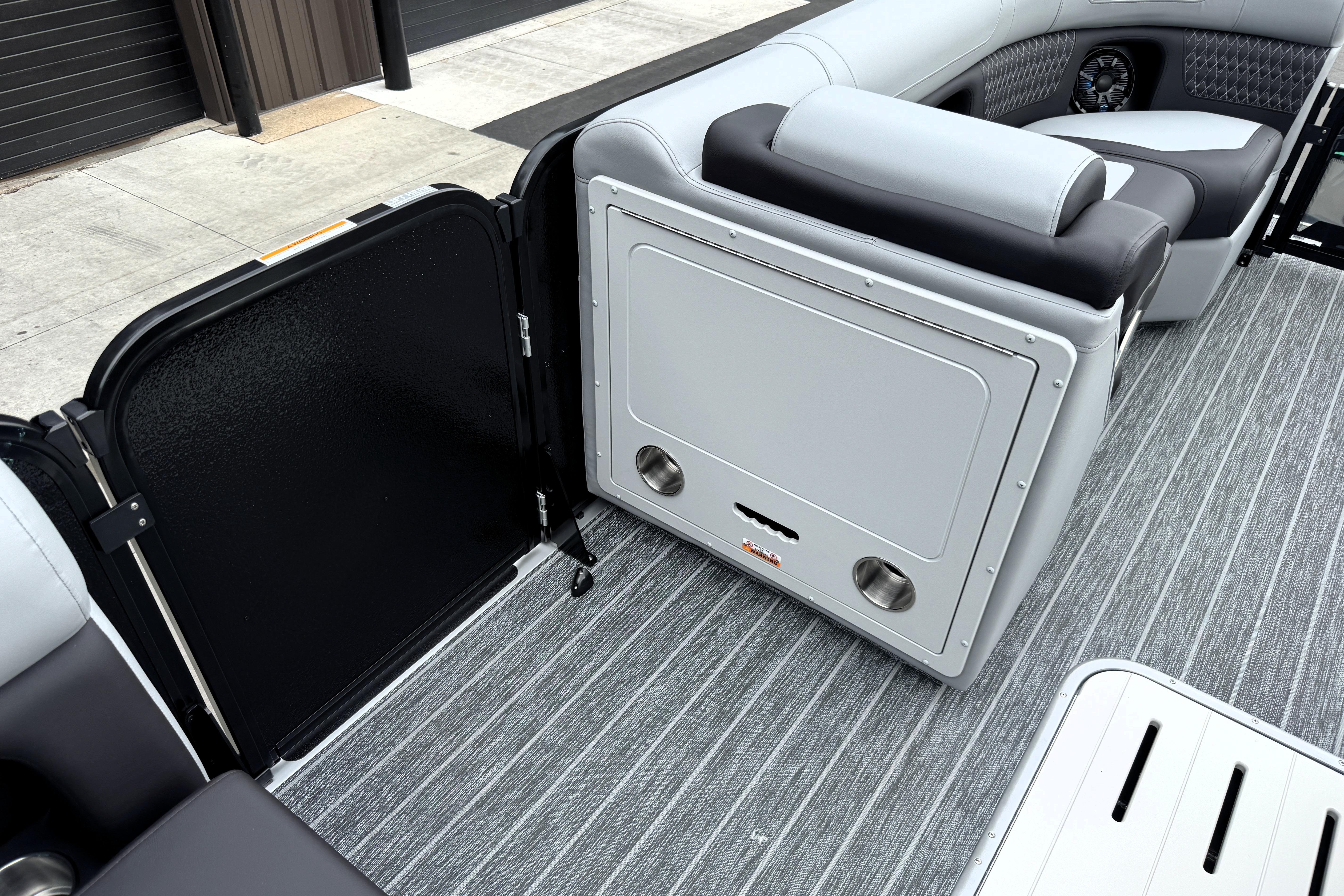 2026 Premier 230 Solaris RS boat interior with sleek seating and modern design.