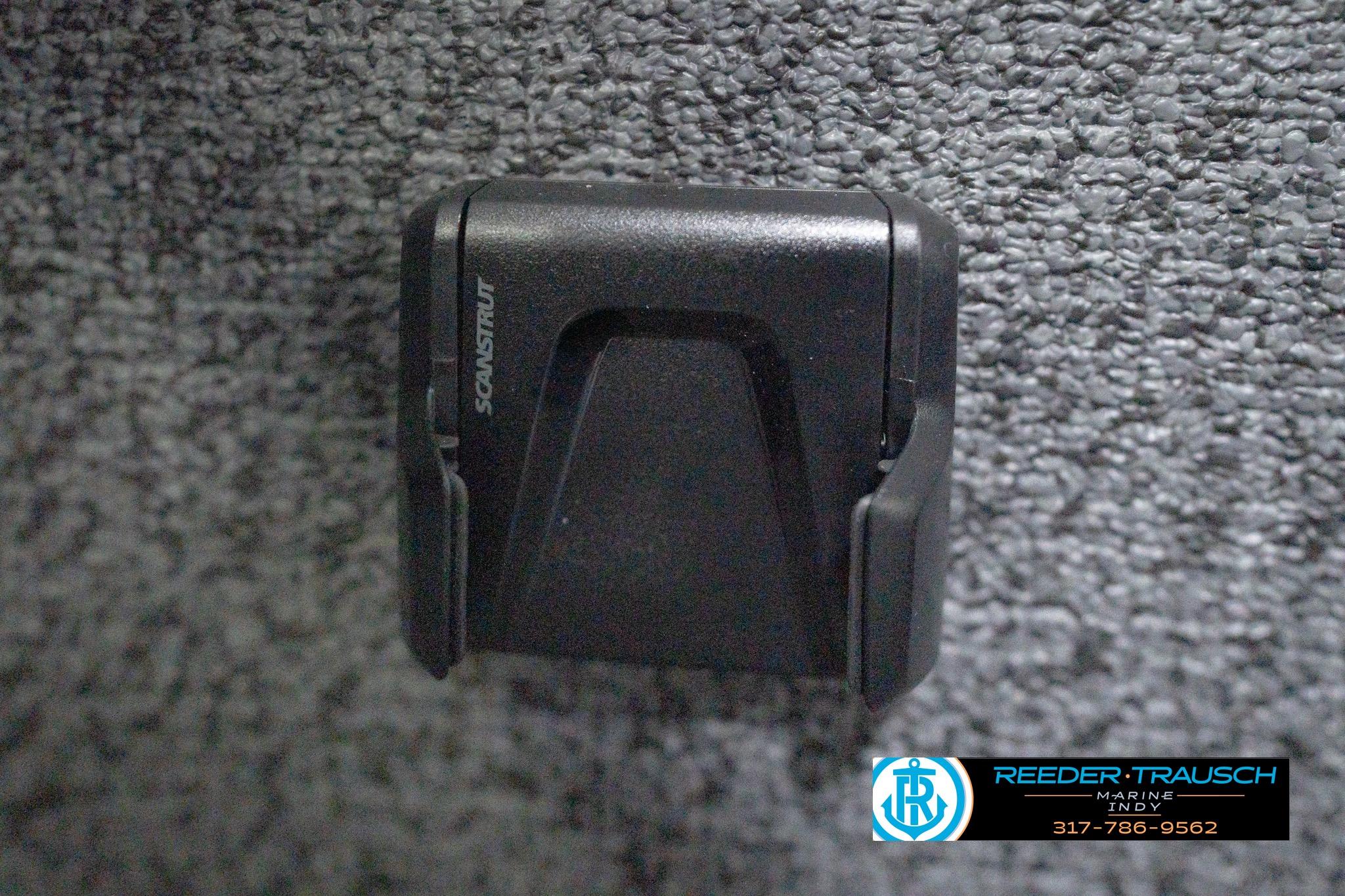 Black Scanstrut mount on Lund 1800 Explorer Sport 2026 boat interior.
