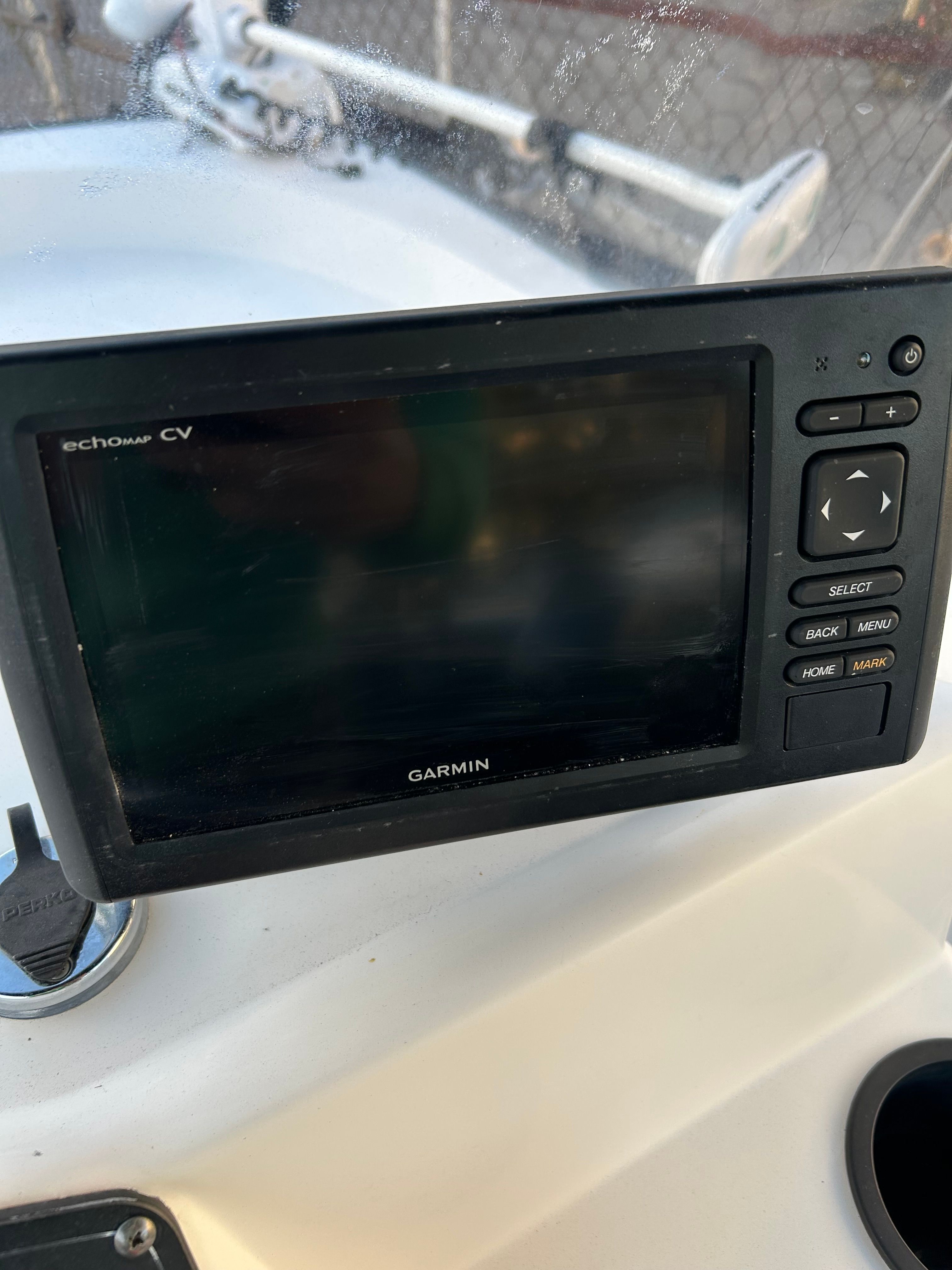 Garmin Echomap CV on a 2006 Boston Whaler 150 Montauk boat.