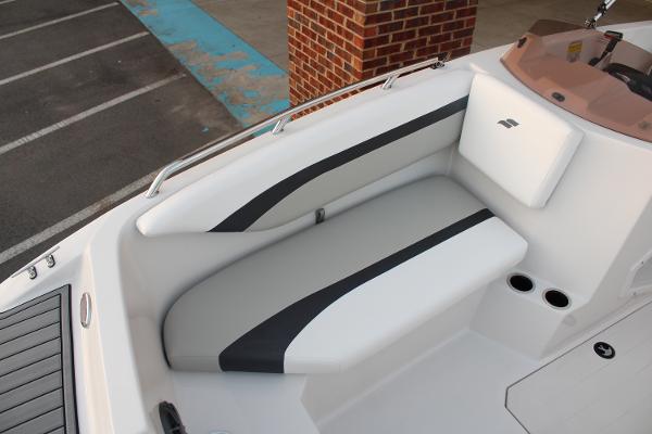 2024 Starcraft 171 SVX boat interior with sleek seating and modern design.