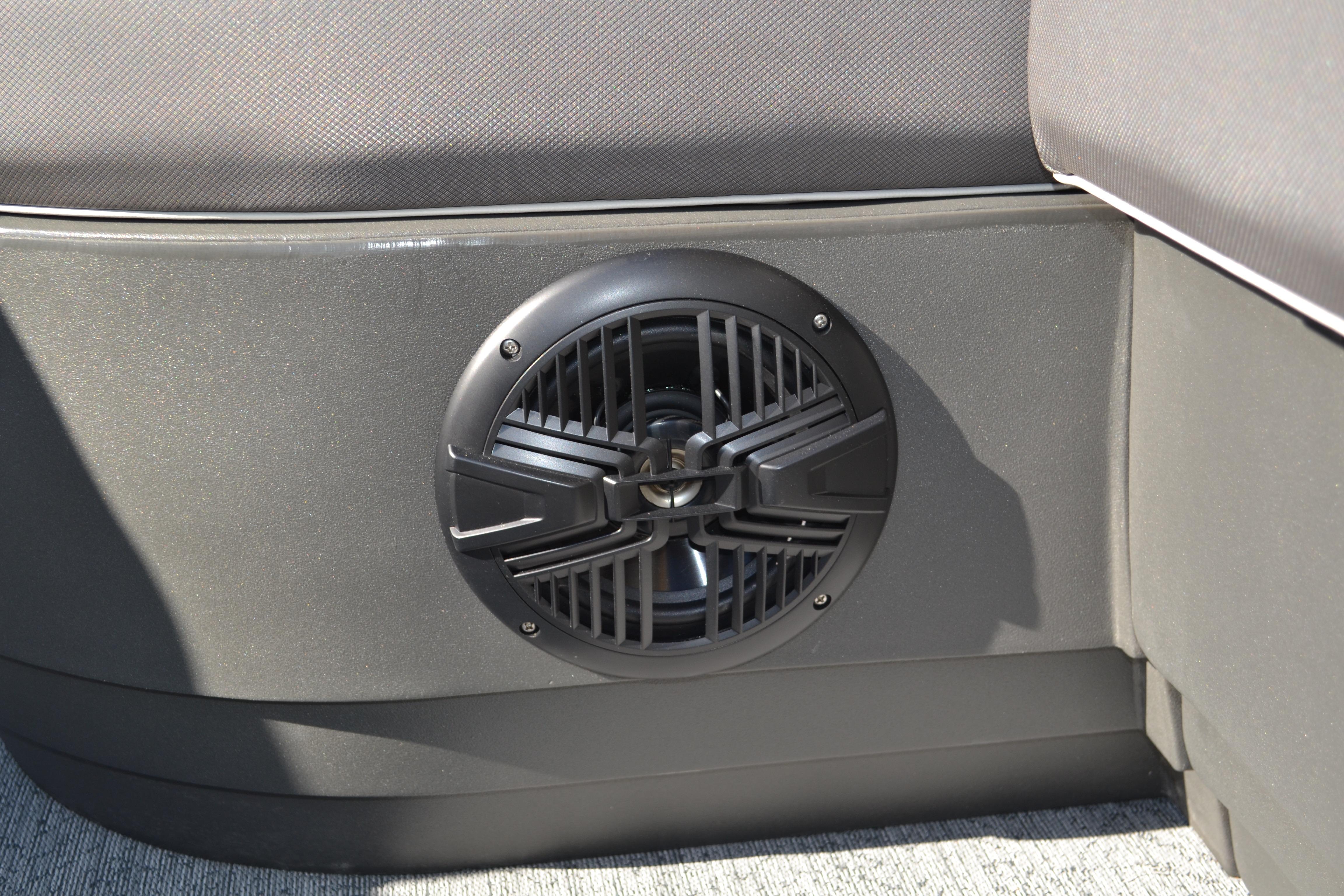 2026 Sun Tracker Bass Buggy 16 XL Select boat speaker detail.