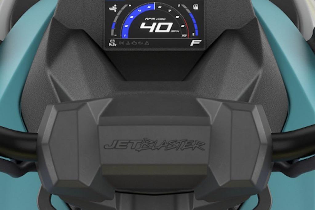 2026 Yamaha WaveRunner JetBlaster PRO 3-Up dashboard with digital display.