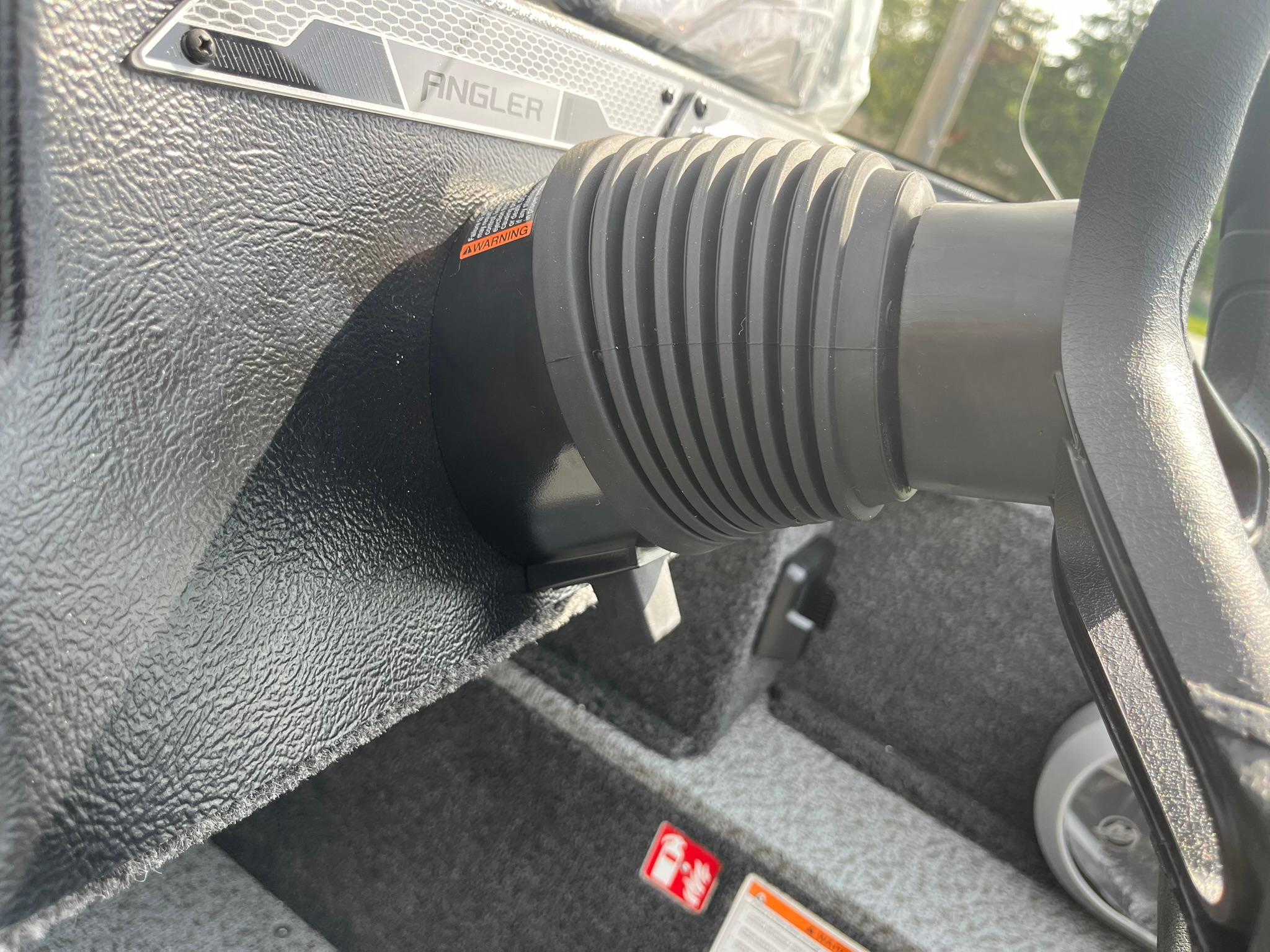 2026 Lund 1650 Angler SS dashboard with steering wheel detail.
