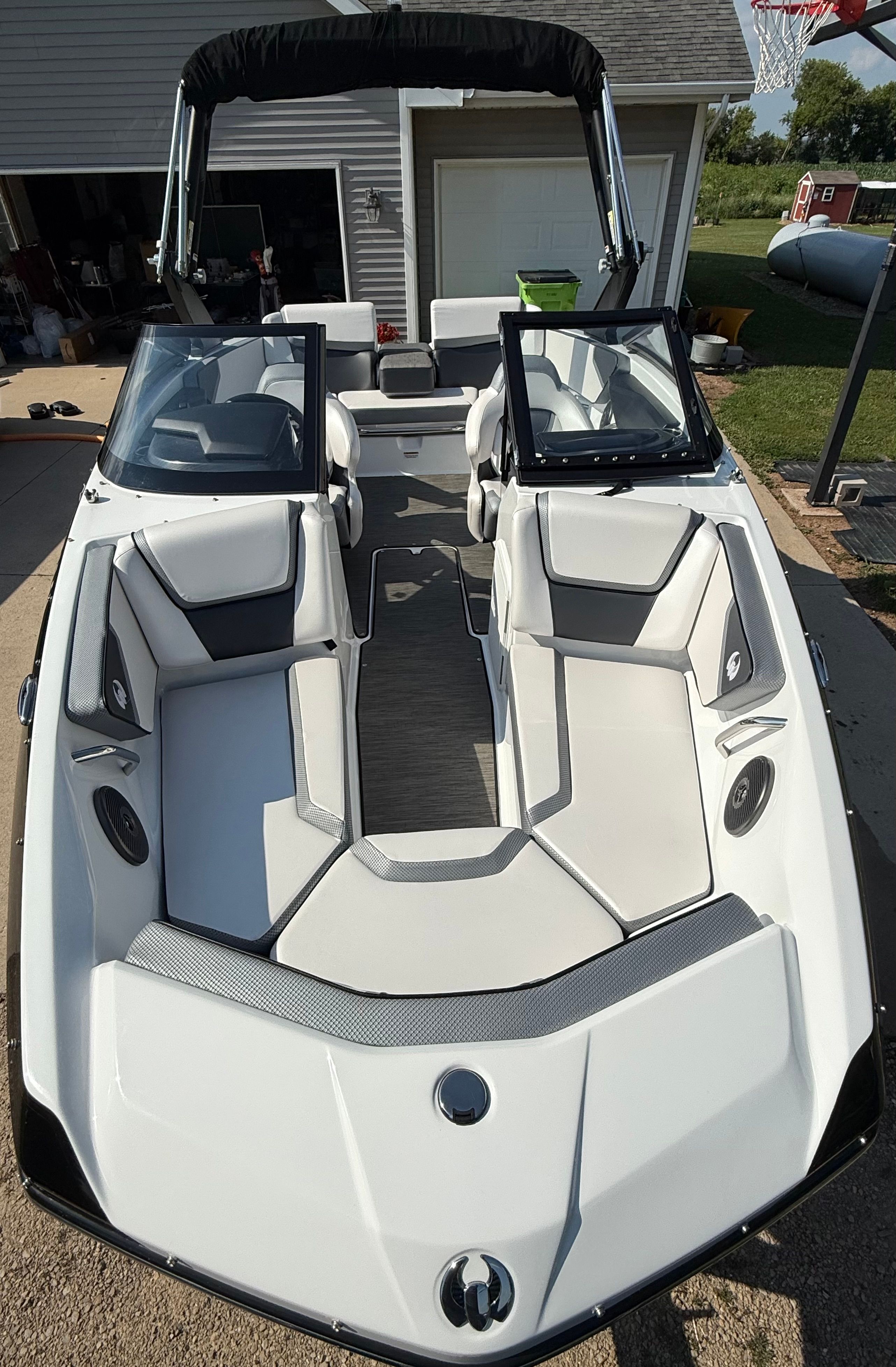 2023 Scarab 195 ID with sleek design and comfortable seating, perfect for recreational water activities.