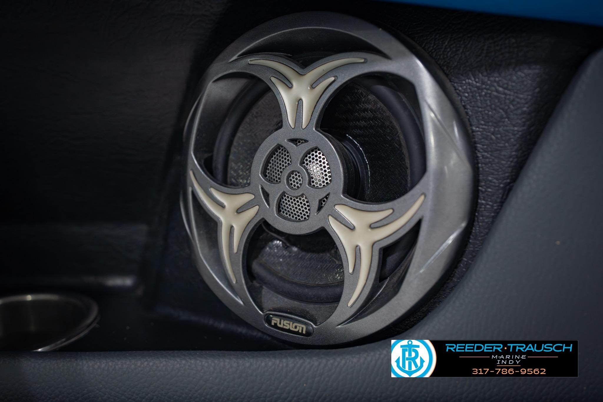 Speaker detail in 2015 Regal 2000 ESX Bowrider boat interior.