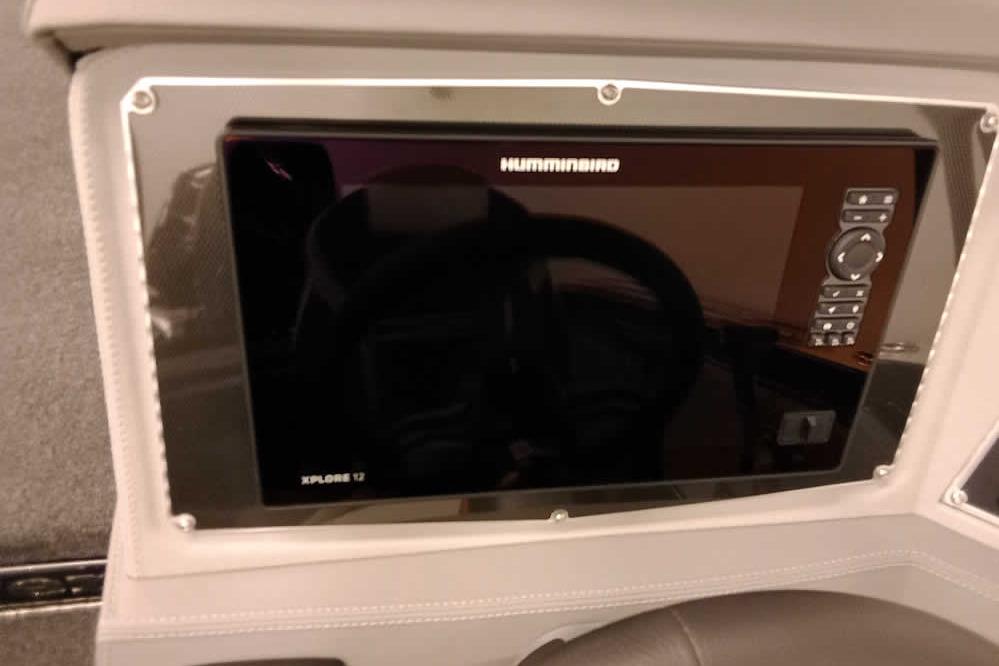Dashboard of 2026 Ranger 620xFS Pro with Humminbird Xplore 12 display.
