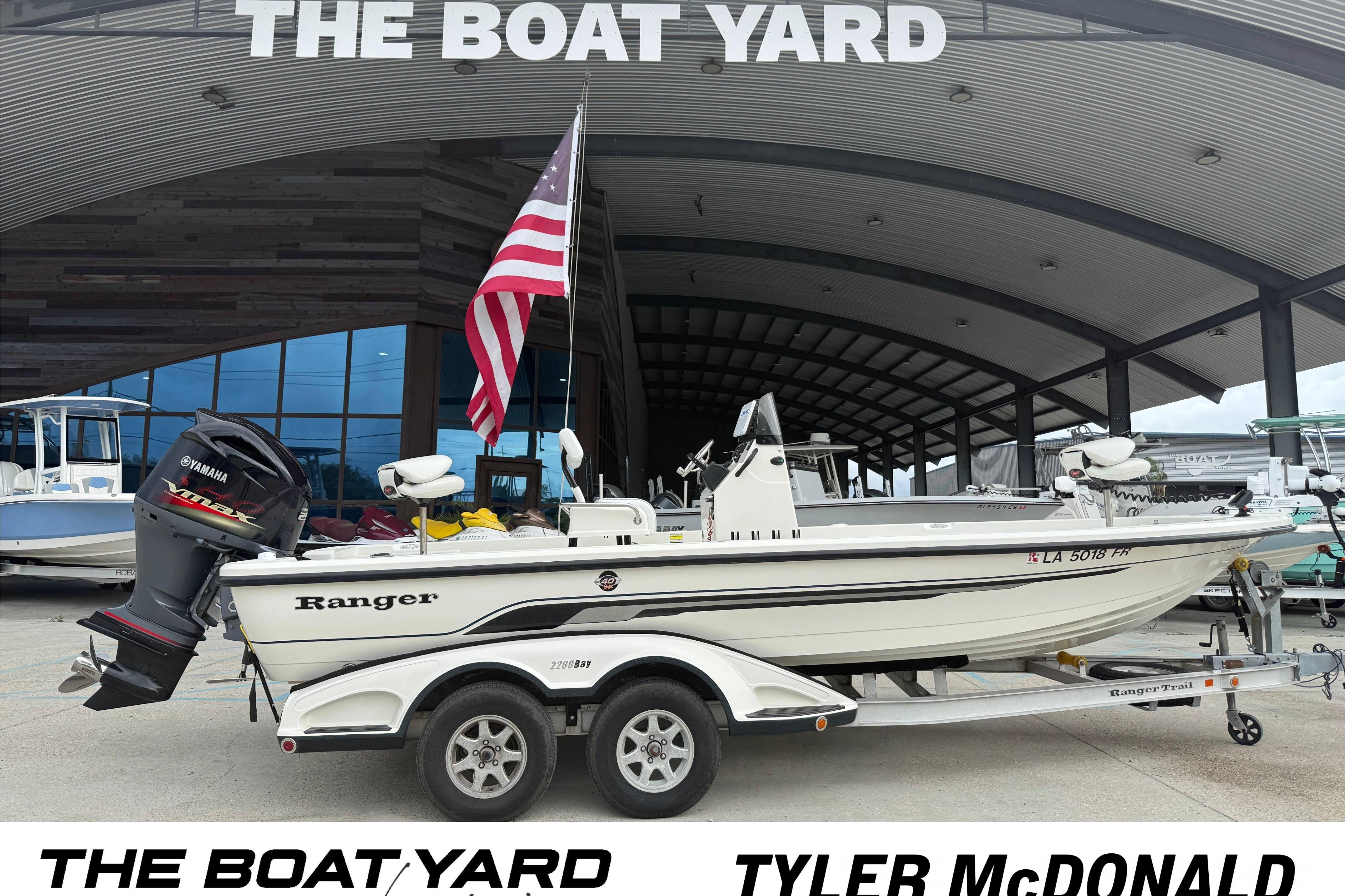 2007 Ranger 2200 Bay Ranger boat on trailer at The Boat Yard dealership.