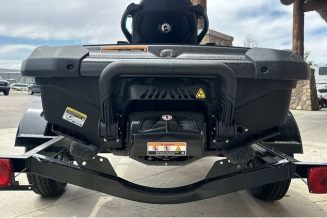 Rear view of a Sea-Doo PWC GTR 230 on a trailer.