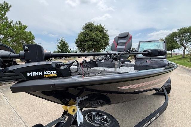 2026 Ranger VS1782SC Angler boat with Minn Kota Terrova motor on a trailer.
