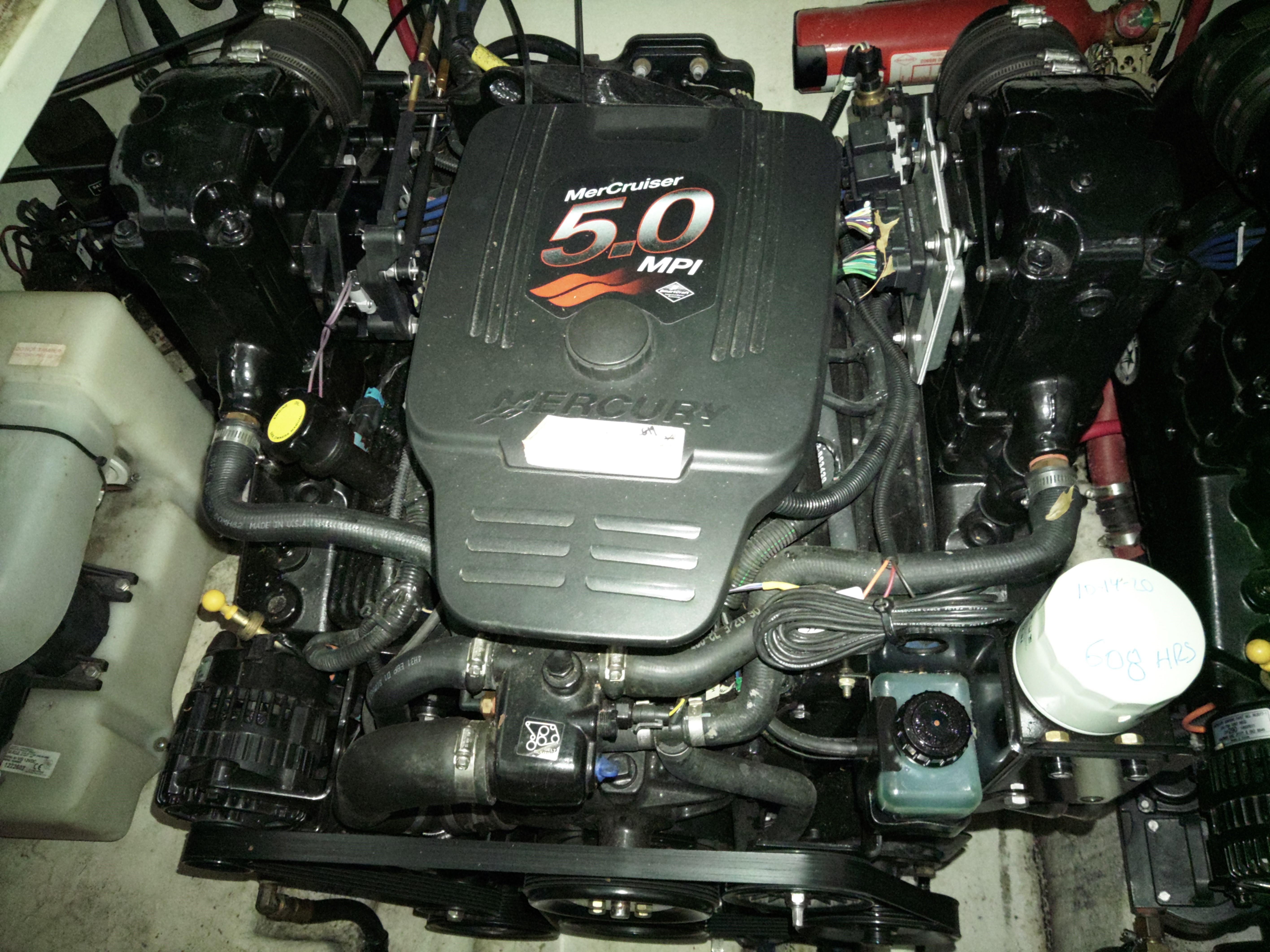 MerCruiser 5.0 MPI engine in 2005 Sea Ray 280 Sundancer boat.