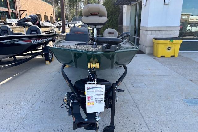 2026 Tracker Bass Tracker Classic Limited boat displayed outdoors on a trailer.