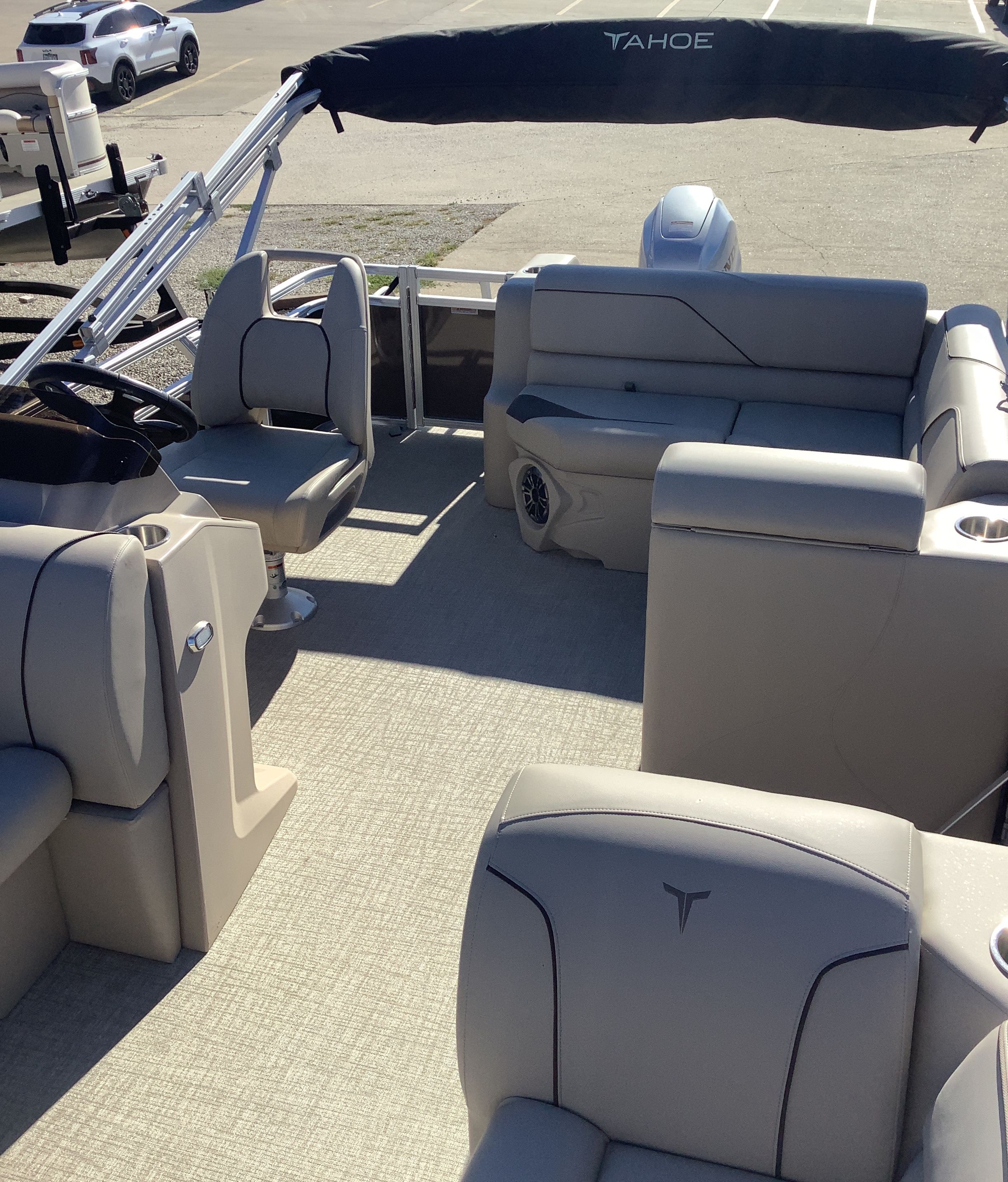Interior of 2026 Tahoe 1980 Sport Cruise with rear bench.