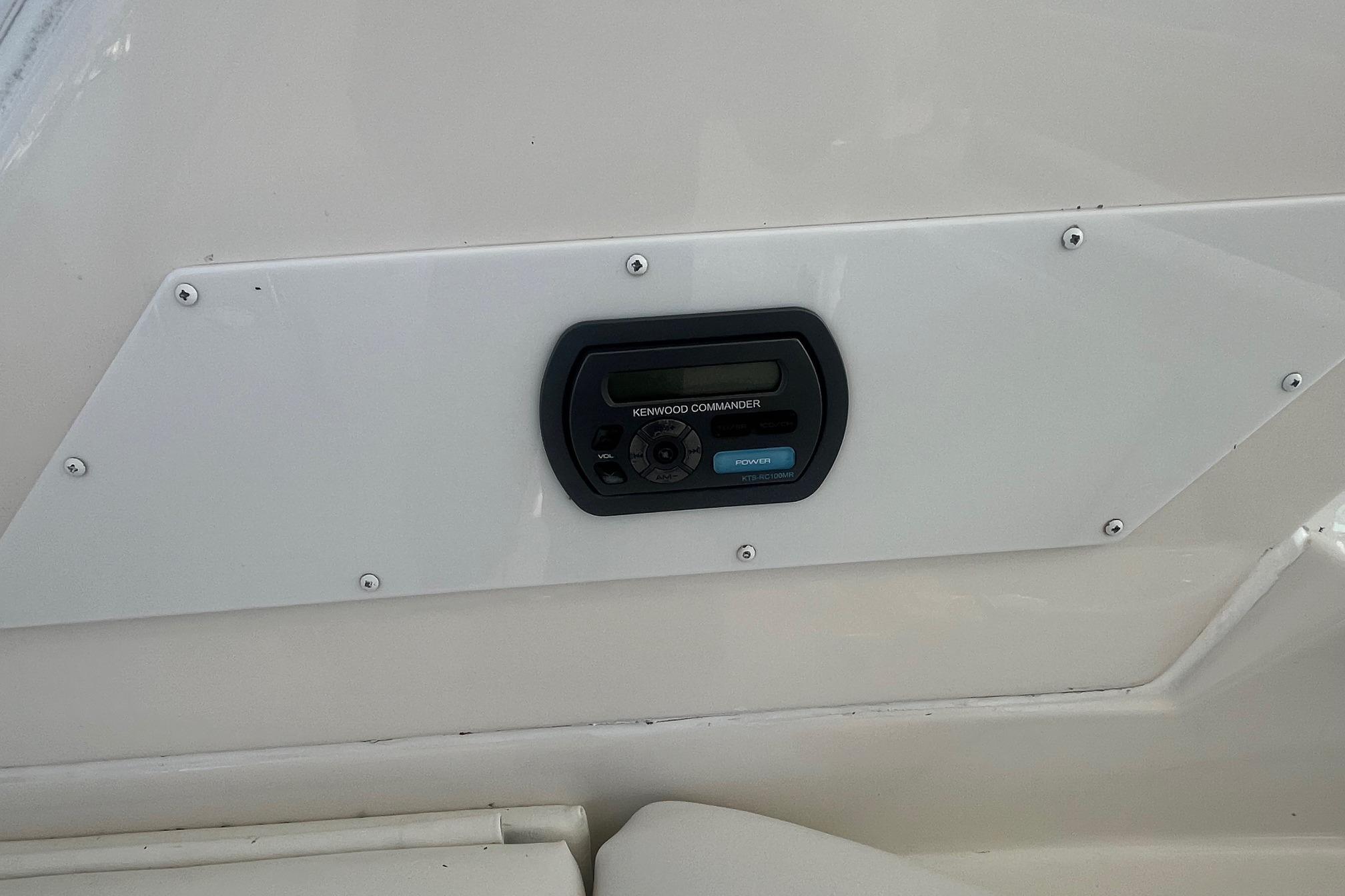 Kenwood Commander on 2010 Monterey 400 Sport Yacht control panel.