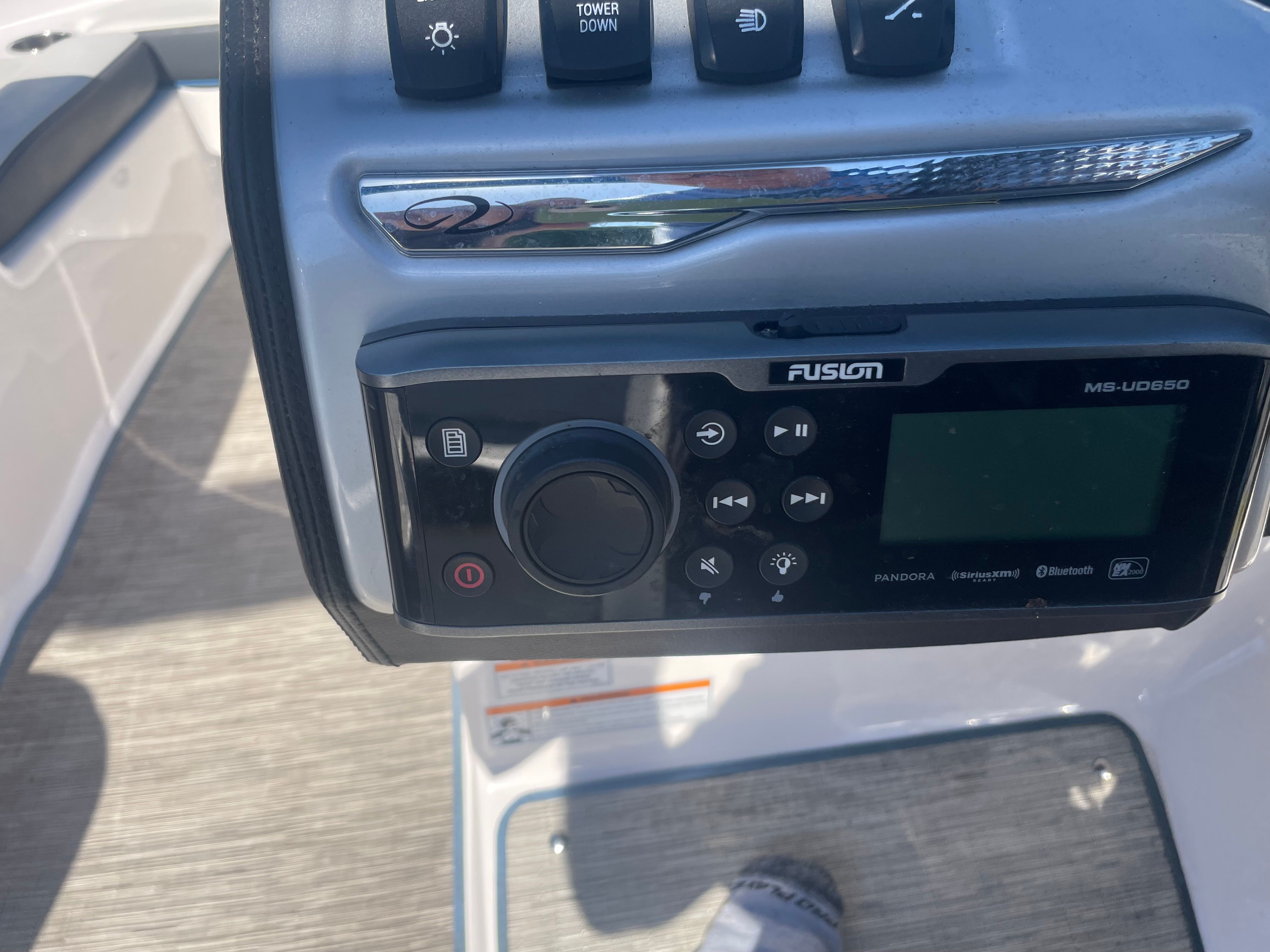 Fusion audio system on a 2016 Regal 1900 ESX Bowrider.