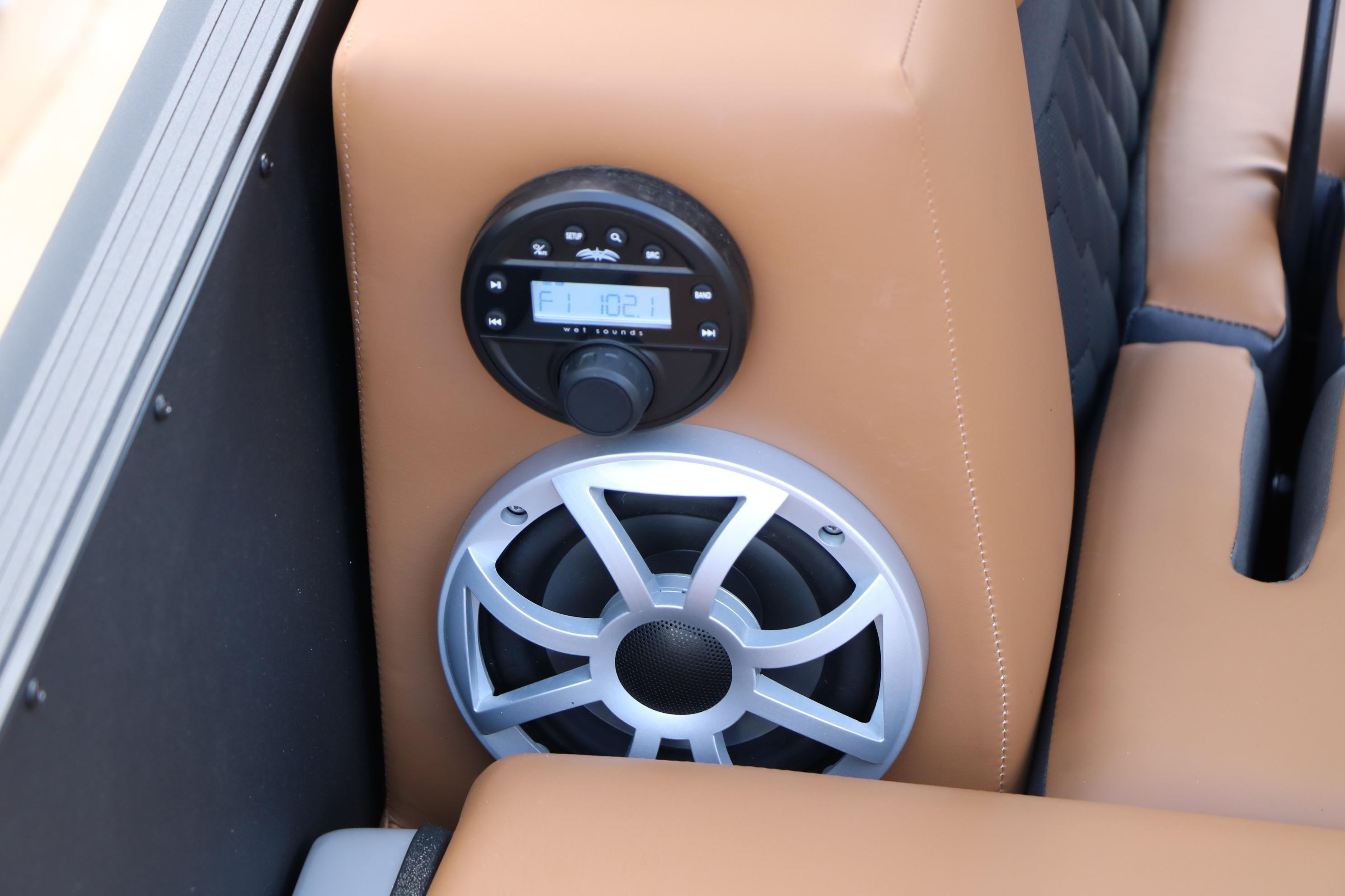 Audio system in 2026 Sylvan L3 DLZ Bar Platinum Edition Tri-Toon boat.