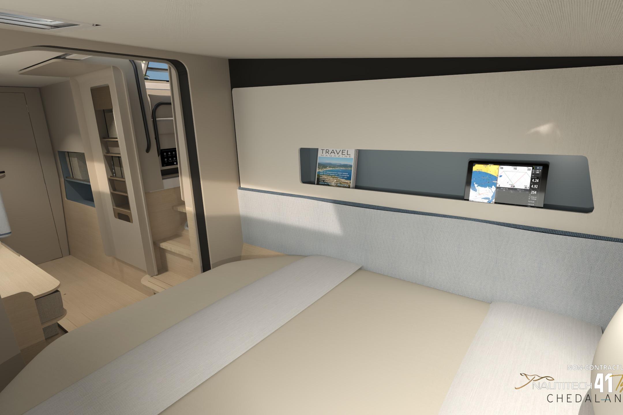 Interior of Nautitech 41 Type S 2026 with modern design.