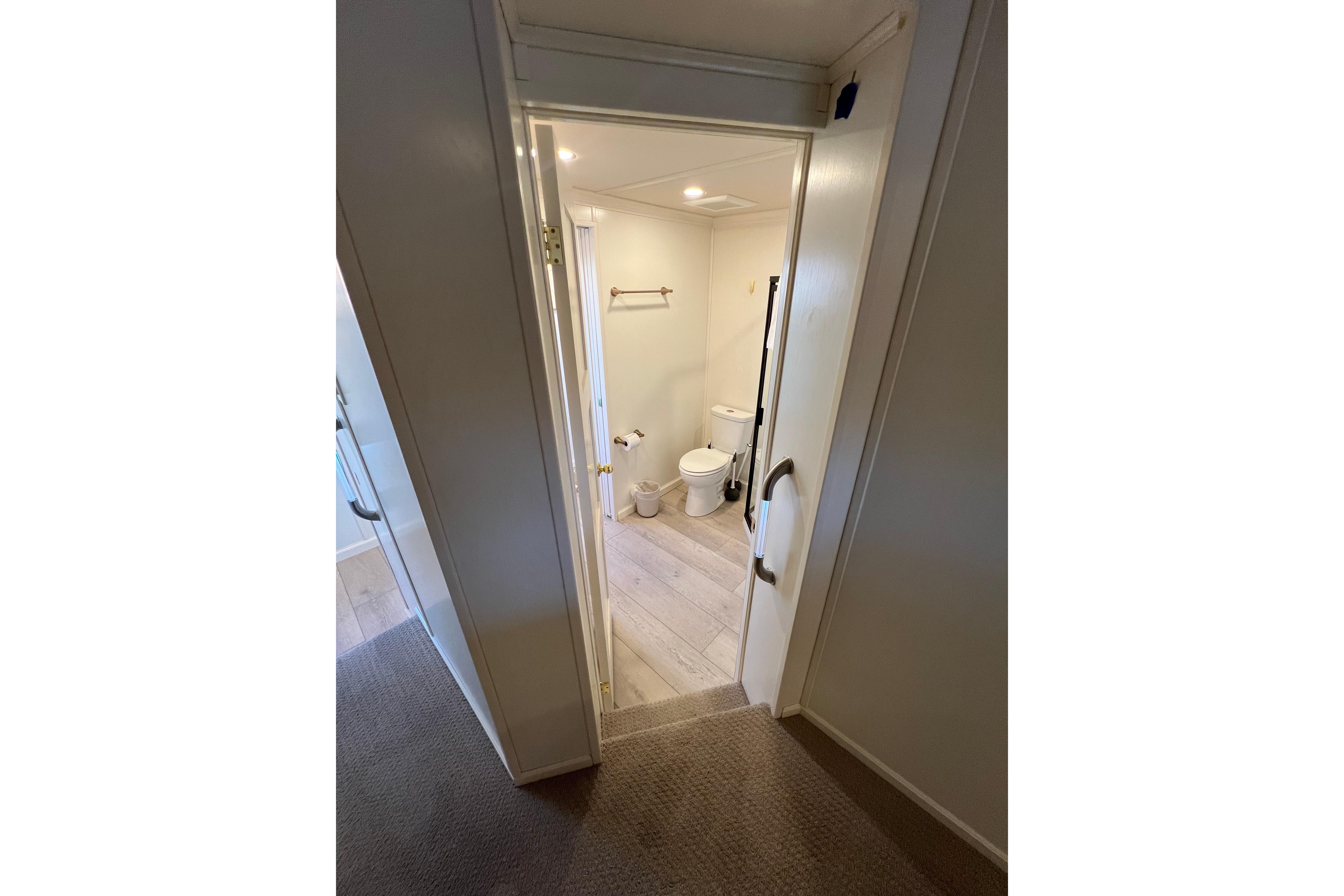 Interior view of a 2025 Sumerset Excellence Multiple Shares bathroom with modern fixtures.