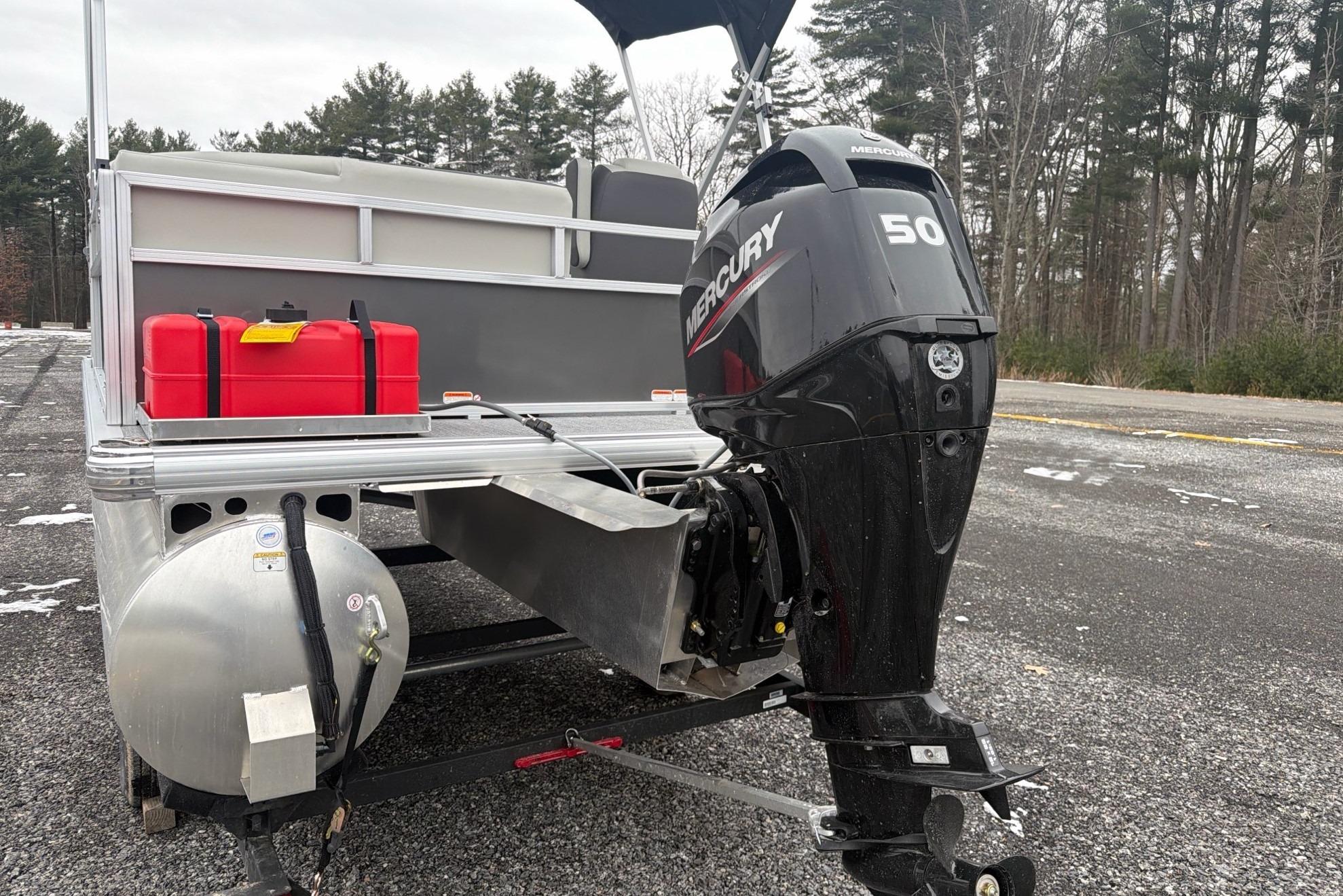 2026 Sun Tracker Bass Buggy 16 XL Select with Mercury 50 outboard motor.