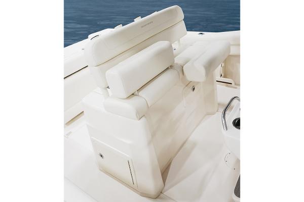 Manufacturer Provided Image: 2024 Grady-White Canyon 271 boat seating and console detail.
