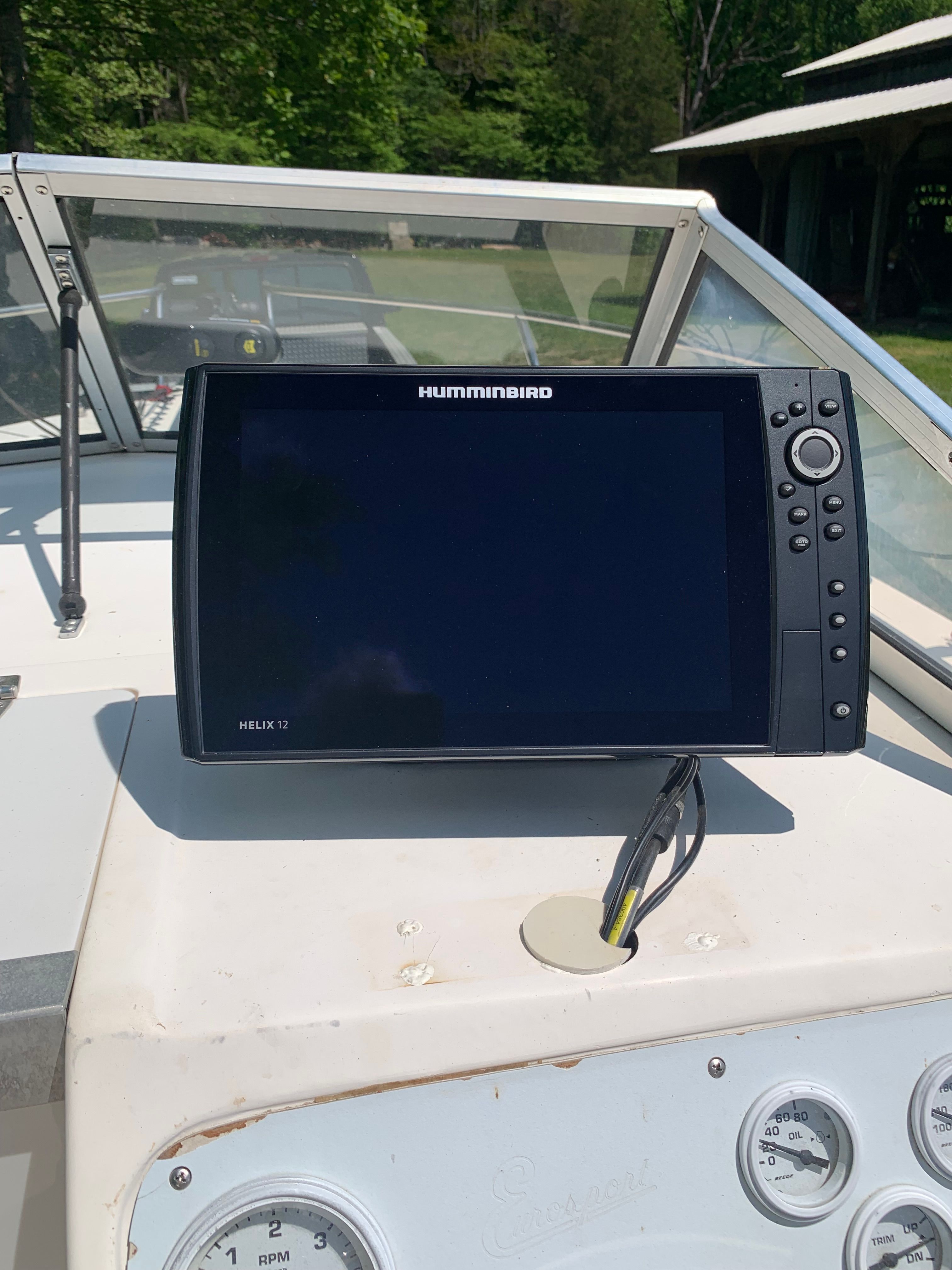 Humminbird Helix 12 on Eurosport 221WA boat, year 1998.