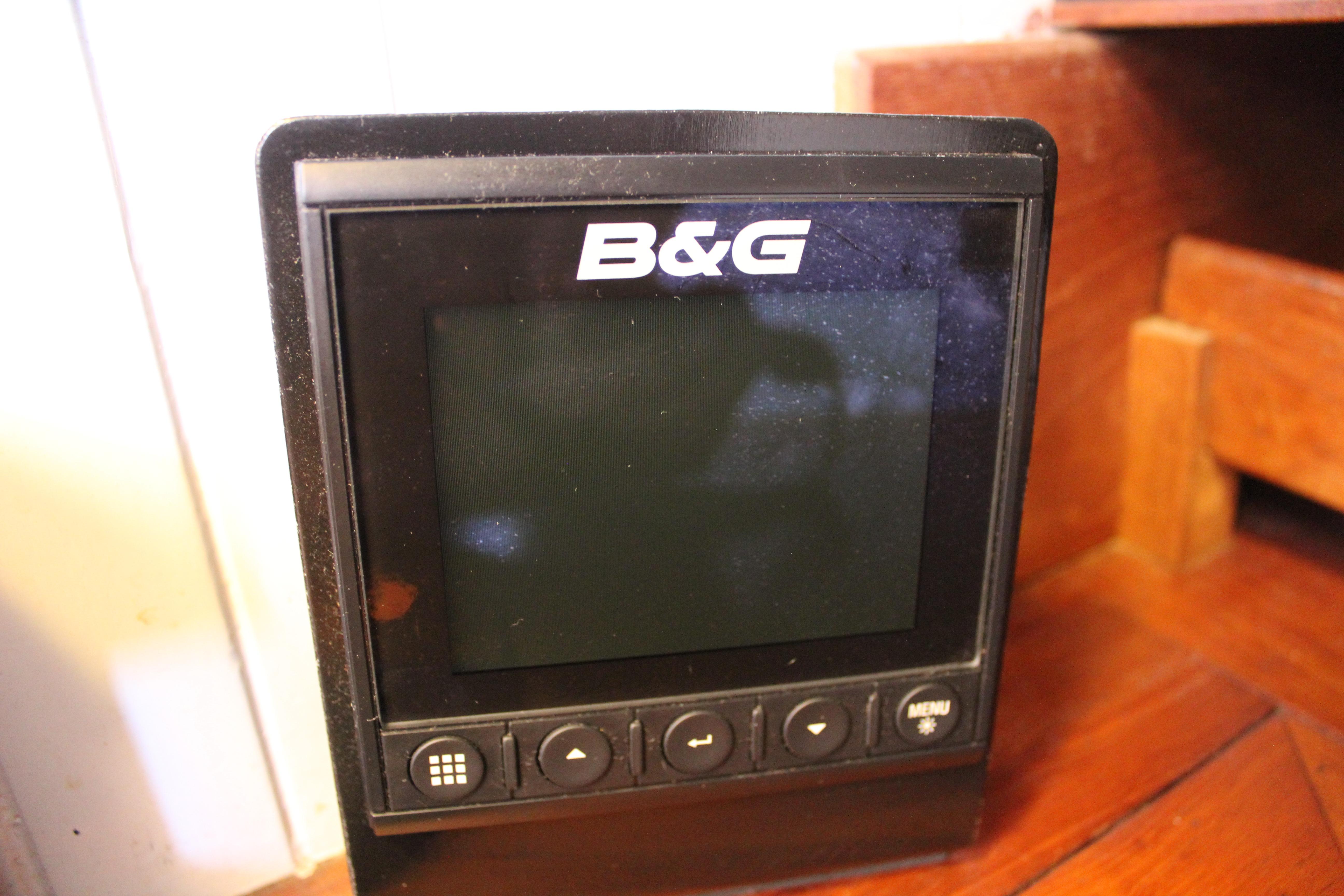 B&G marine instrument display on 1981 Kelly Peterson 46 yacht.