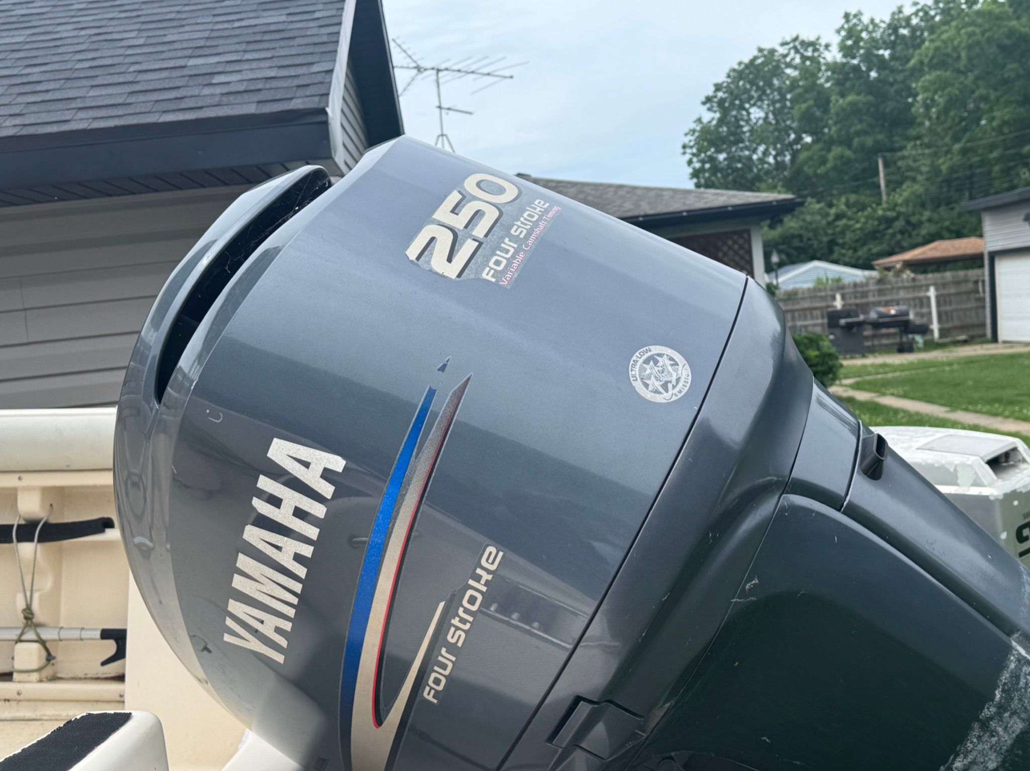 Yamaha 250 Four Stroke outboard motor on 2007 Key West Blue Water 225 boat.