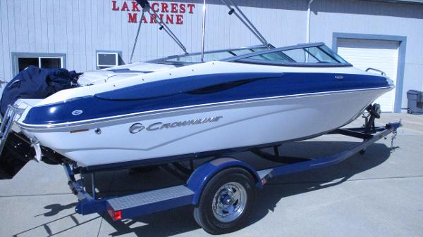 2012 Crownline 21 SS boat on trailer at Lake Crest Marine.