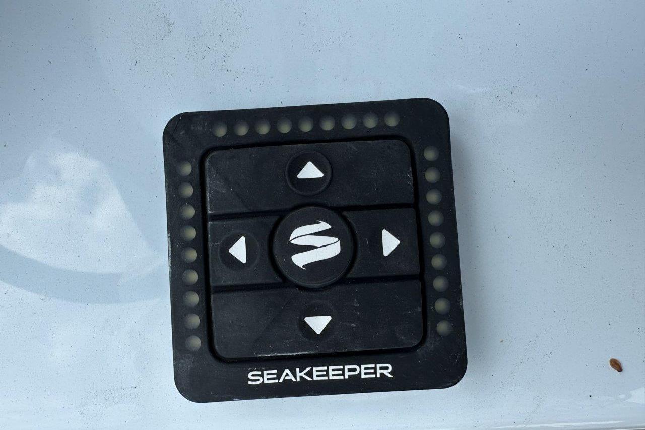 Seakeeper control panel on 2026 Tidewater 272 LXF boat.