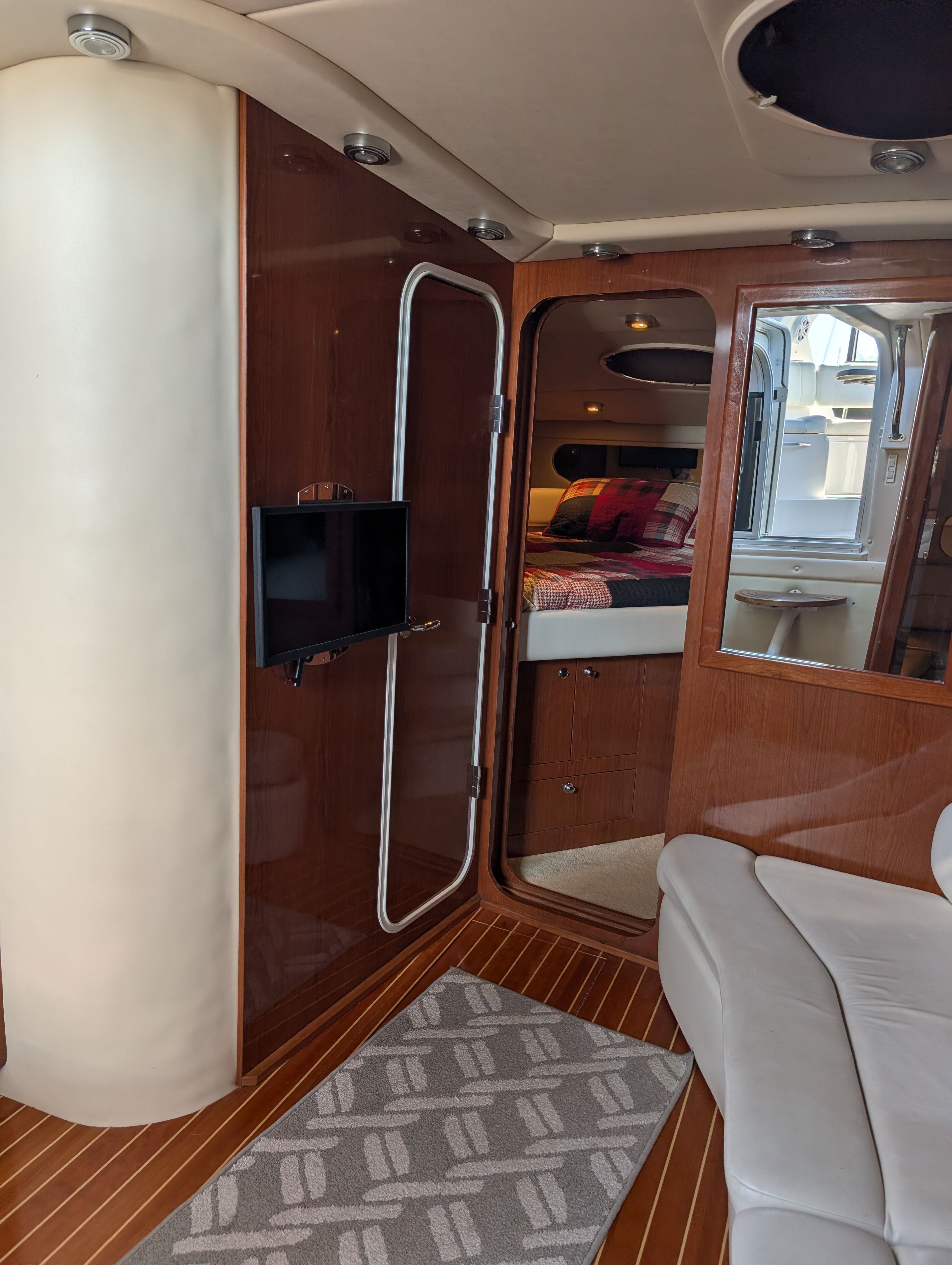 Interior of a 2005 Regal Commodore 3560 yacht.