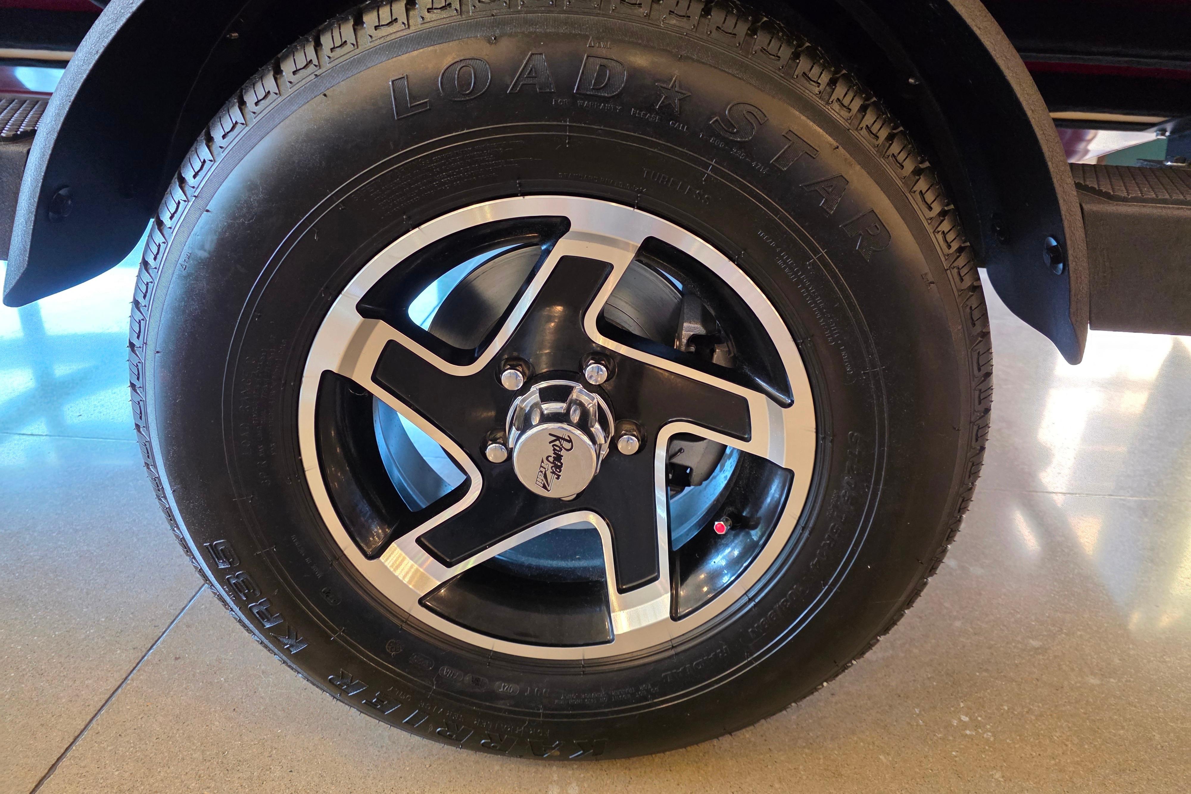 2026 Ranger VS1782SC Reata wheel with Load Star tire on display.