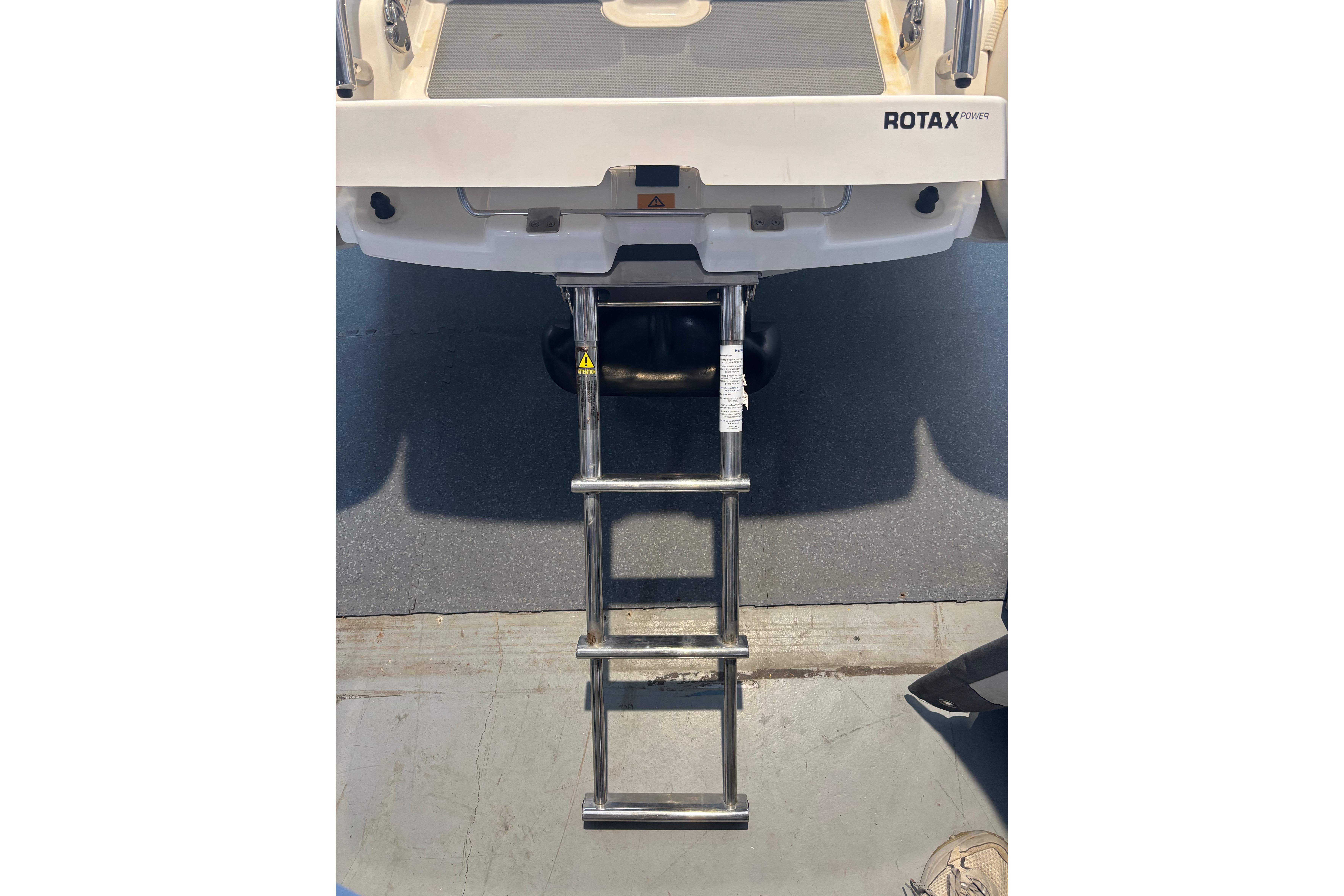 2018 Williams Jet Tenders Sportjet 345 with Rotax engine and boarding ladder.