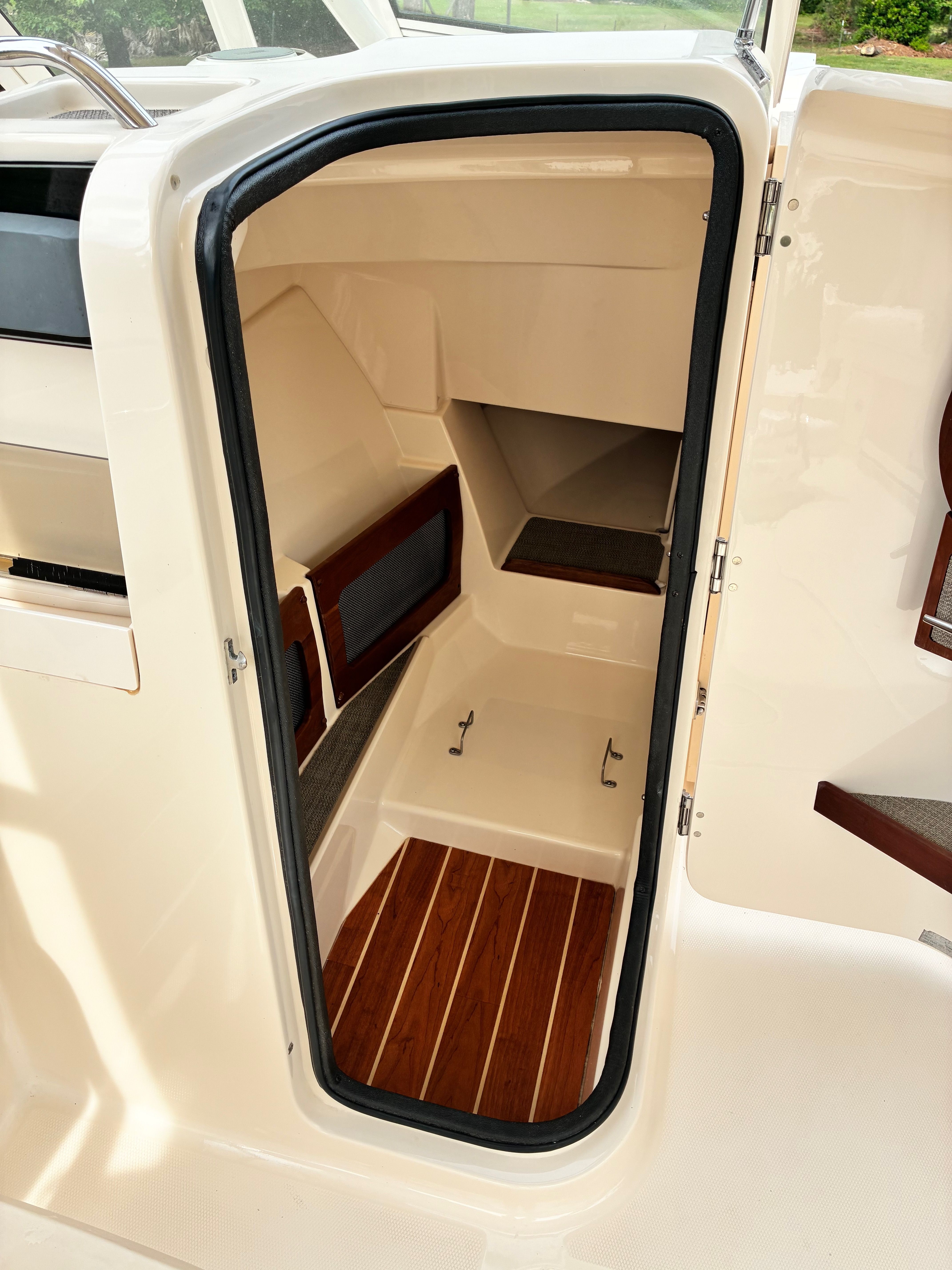 Interior of 2018 Grady-White Freedom 235 boat.