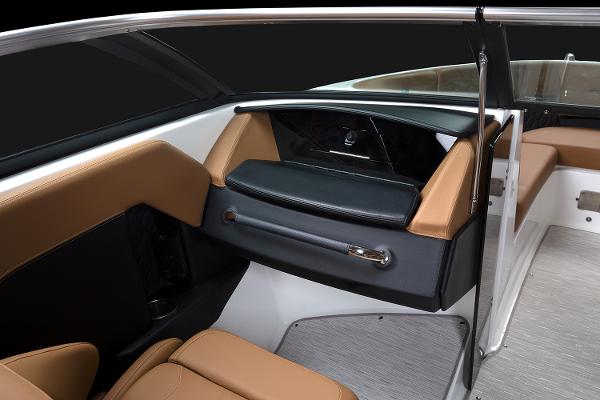Manufacturer Provided Image: 2025 Four Winns H4 boat interior with sleek, modern design and luxurious seating.