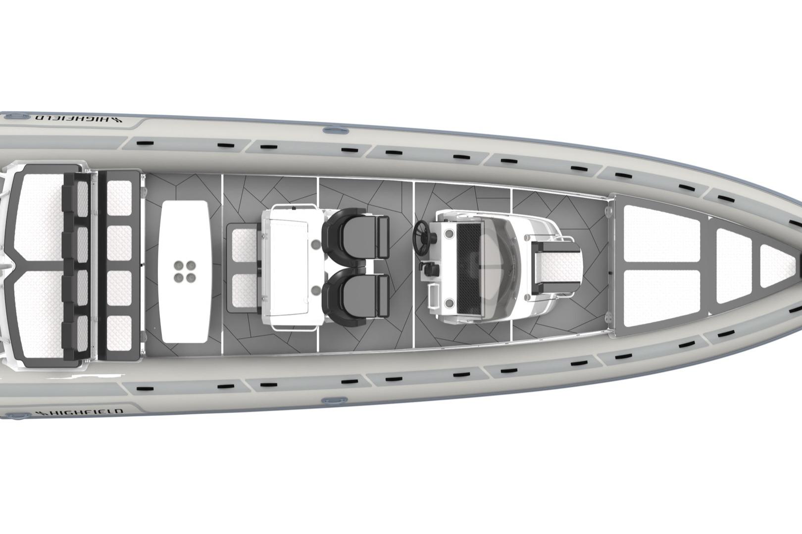Top view of Highfield Sport 900 boat, 2026 model.