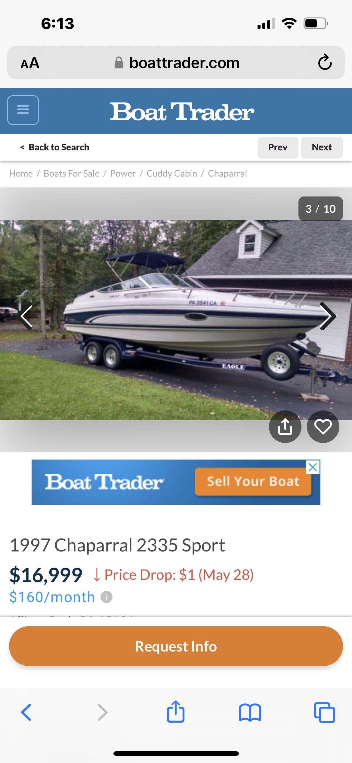 1997 Chaparral 2335 Sport