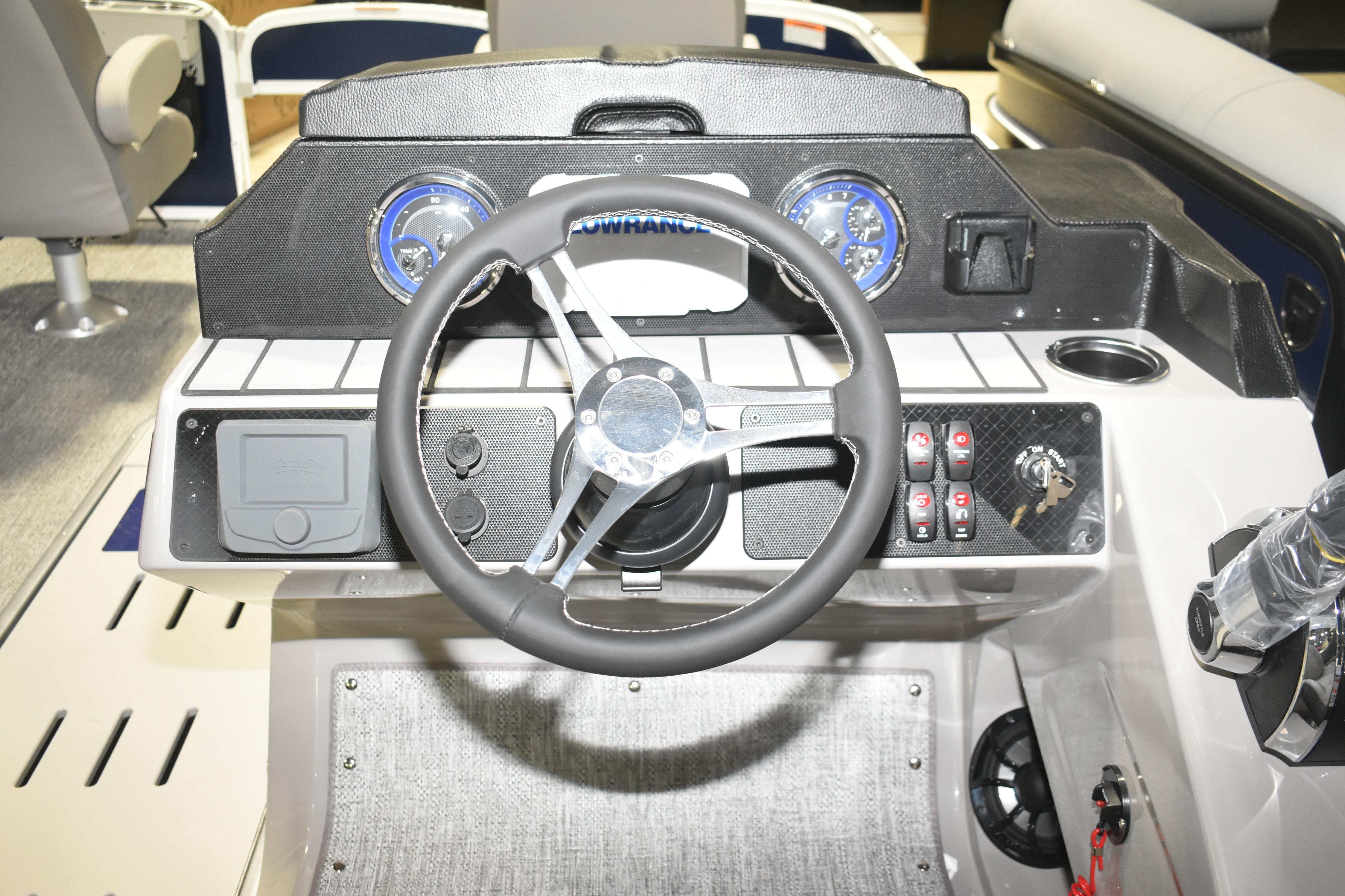 Steering console of 2026 Premier 230 Sunsation Angler 4PT - PTX boat.
