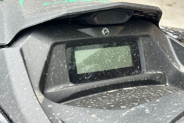 Close-up of the dashboard on a 2026 Sea-Doo PWC GTR 230.