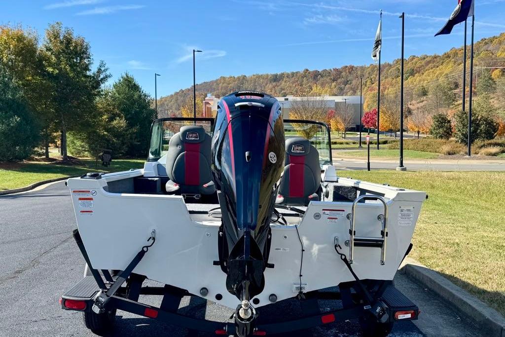 2026 Ranger VS1682SC Angler boat with outboard motor in scenic outdoor setting.